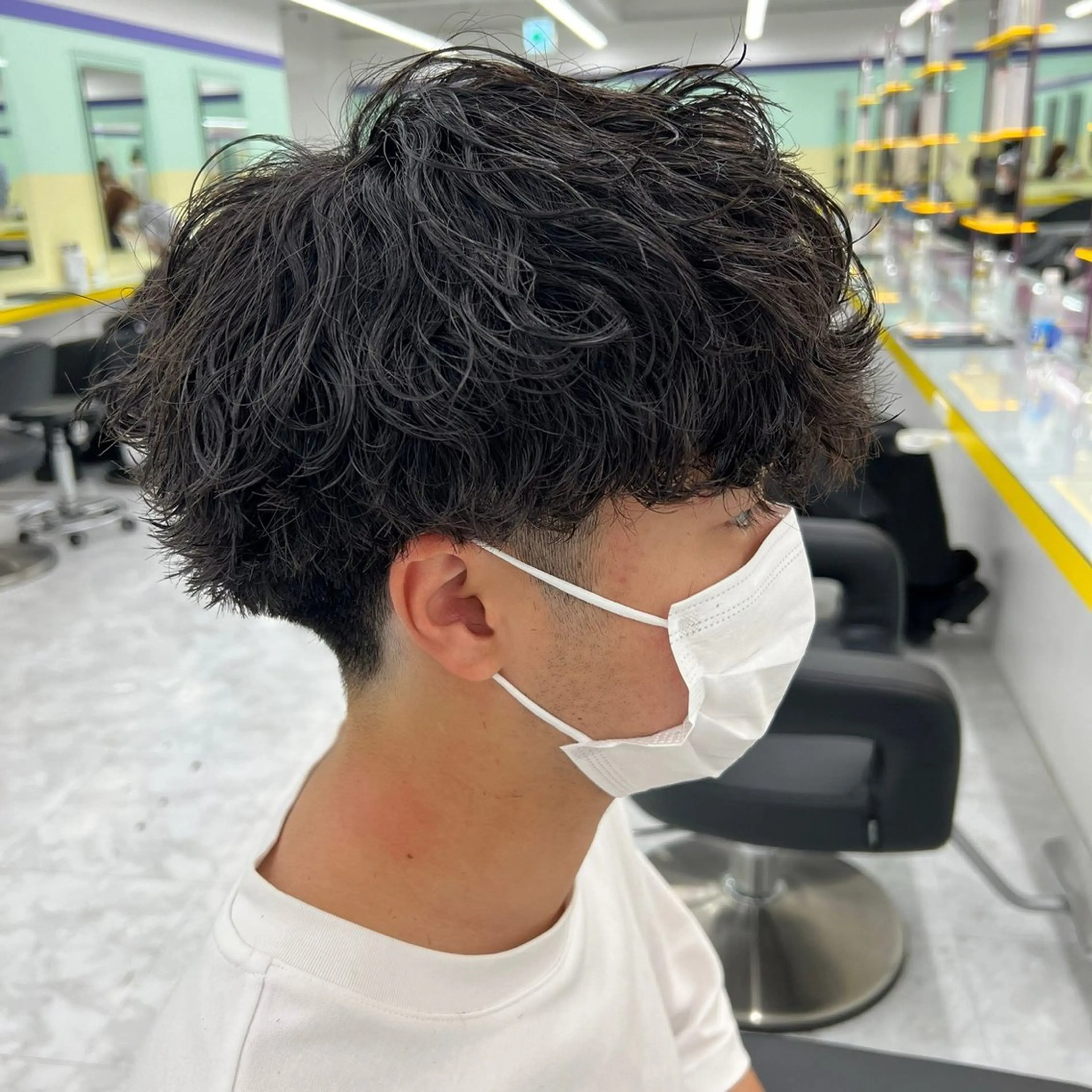 ショート カラー パーマ メンズ カット パーマ 韓国レイヤーカット /REIのヘアスタイル