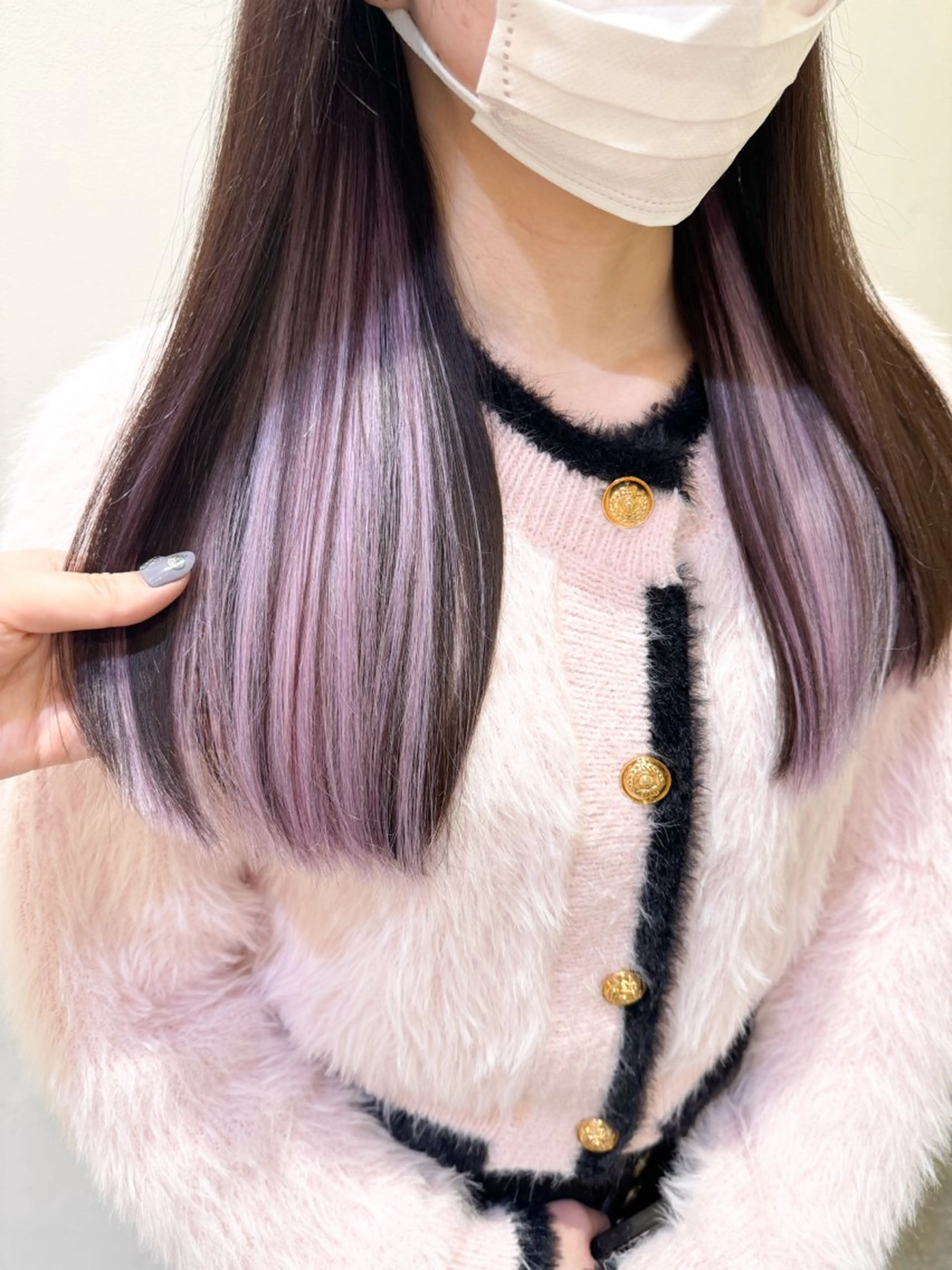 セミロング エクステ カット エクステ 横浜🍒ルーツカラー エクステ／RIEのヘアスタイル