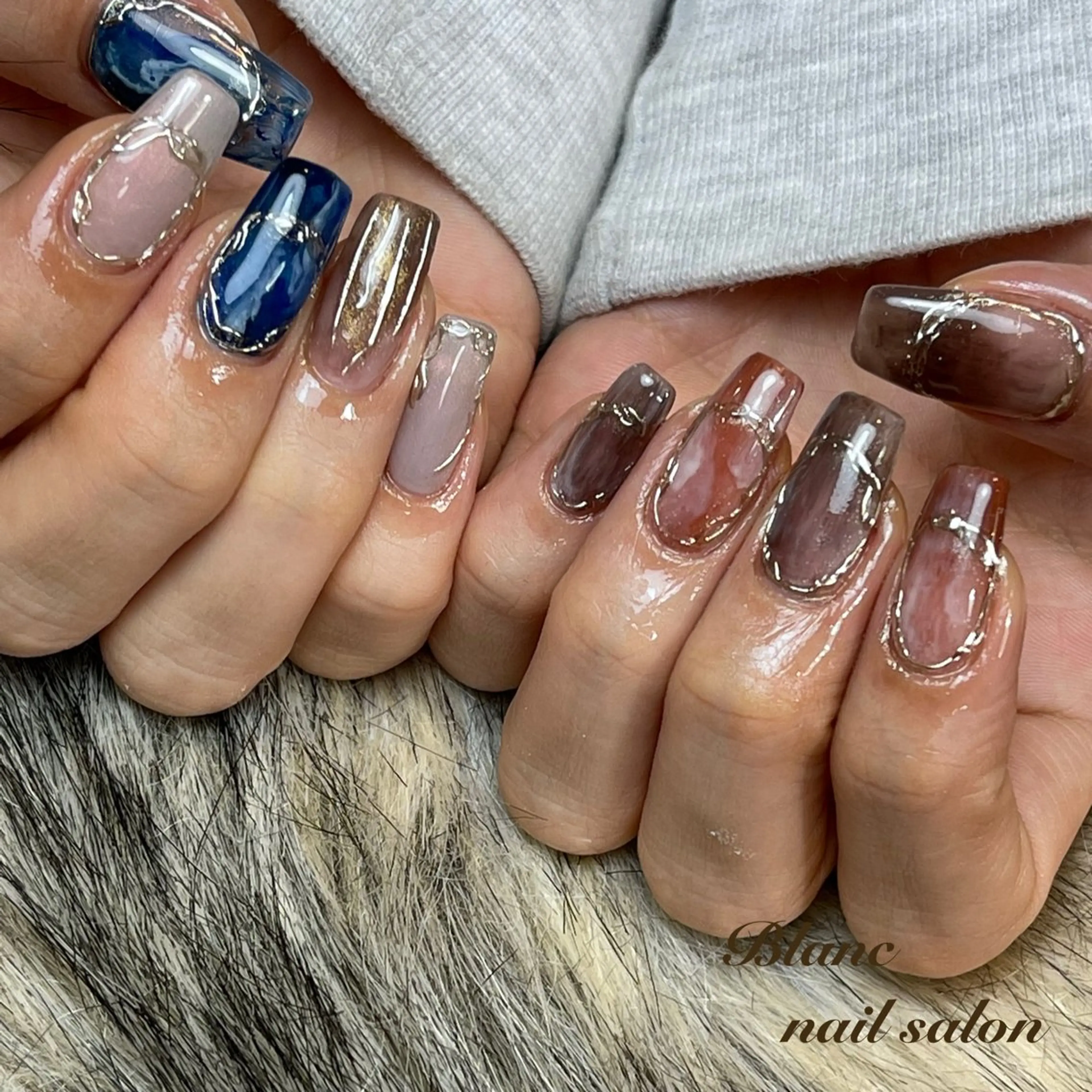 定額9900 ★持込デザインOK★色の変更は無料★お爪を痛めないフィルイン★の写真