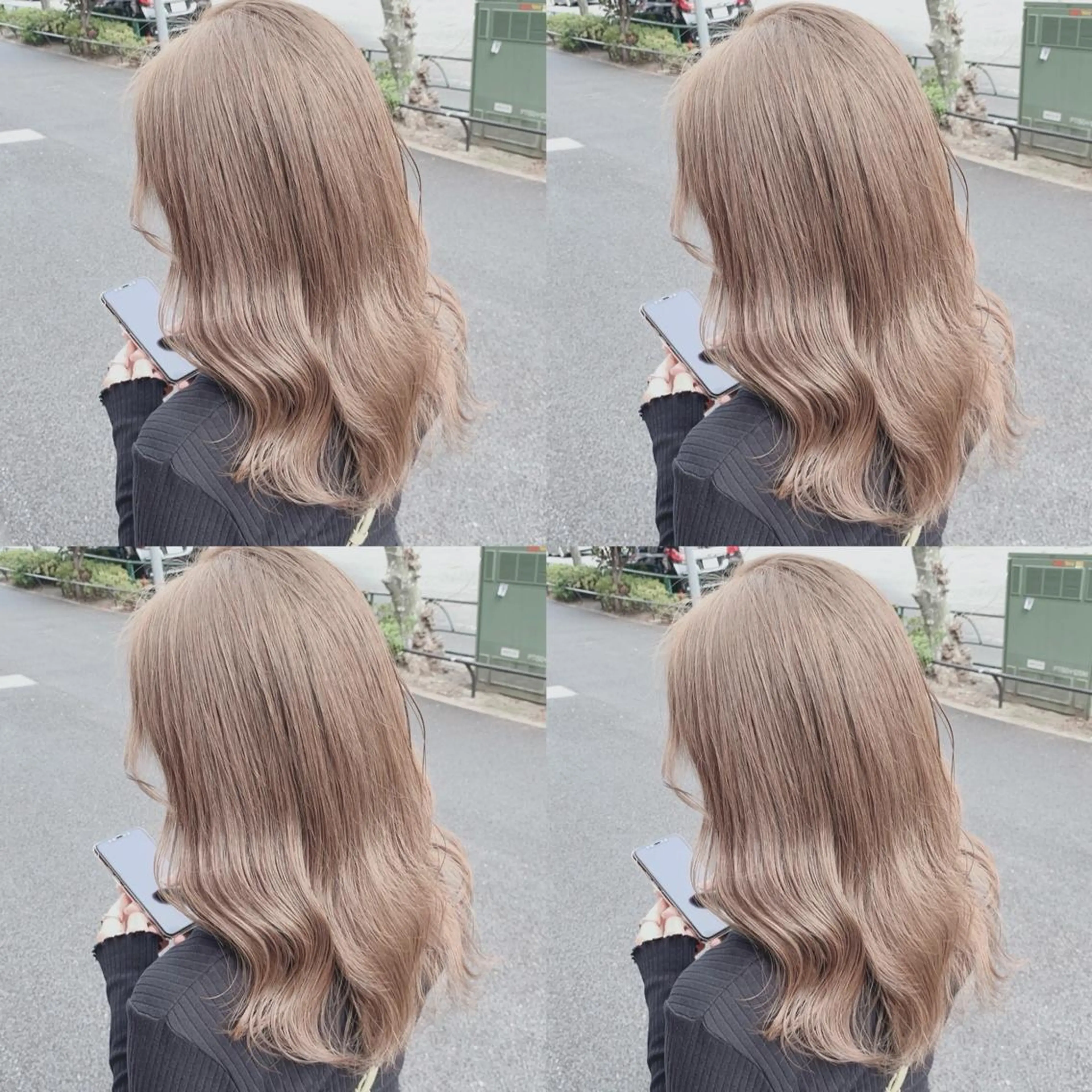 ロング カラー カット ヘアカラー トリートメント 💖韓国×王道 ハイトーン💖のヘアスタイル