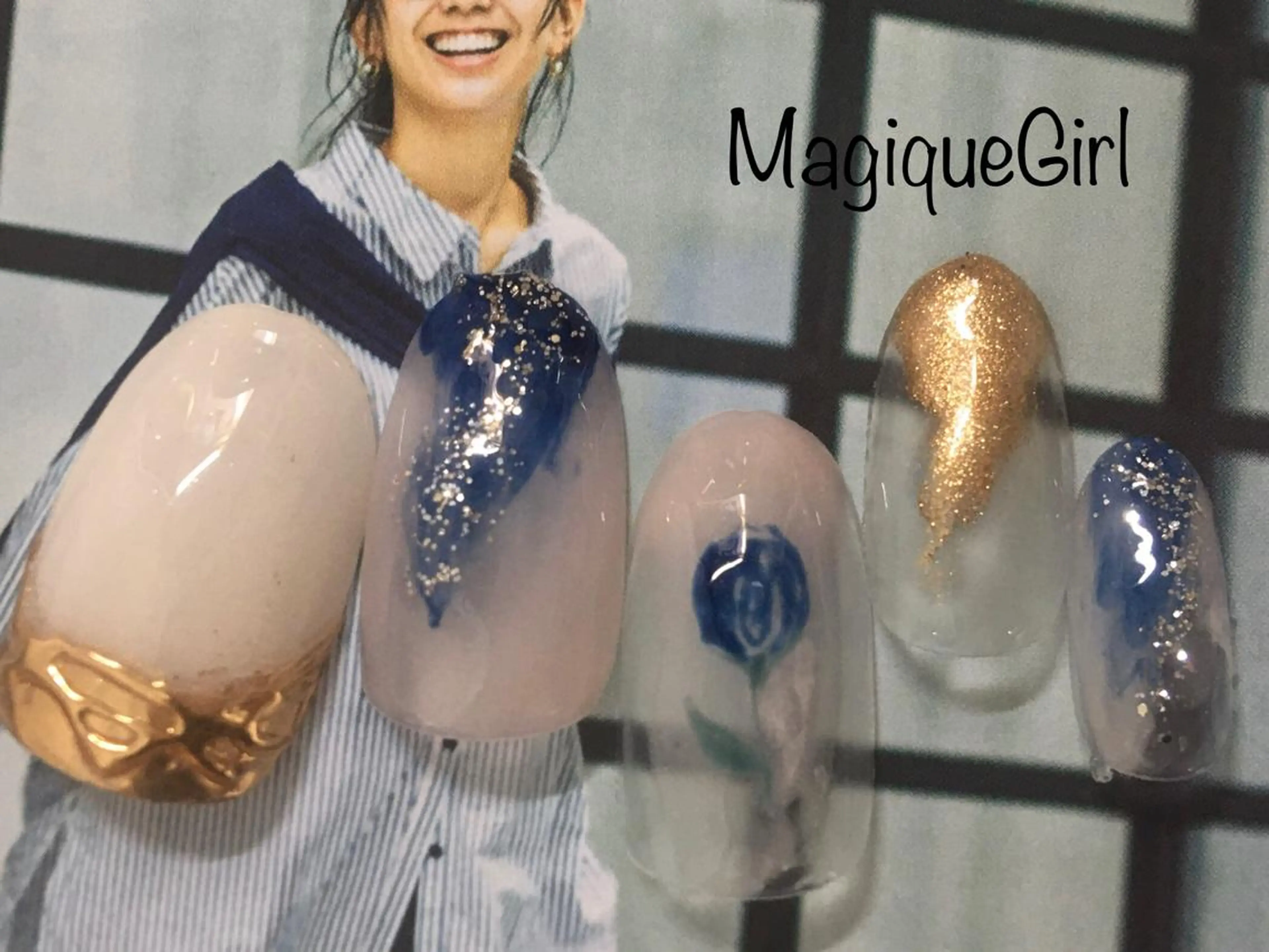 ネイル アートネイル オーロラネイル 成人式 ドット フラワーネイル ハンドネイル 🌸Nail&Eye KAKU🌸のネイルデザイン