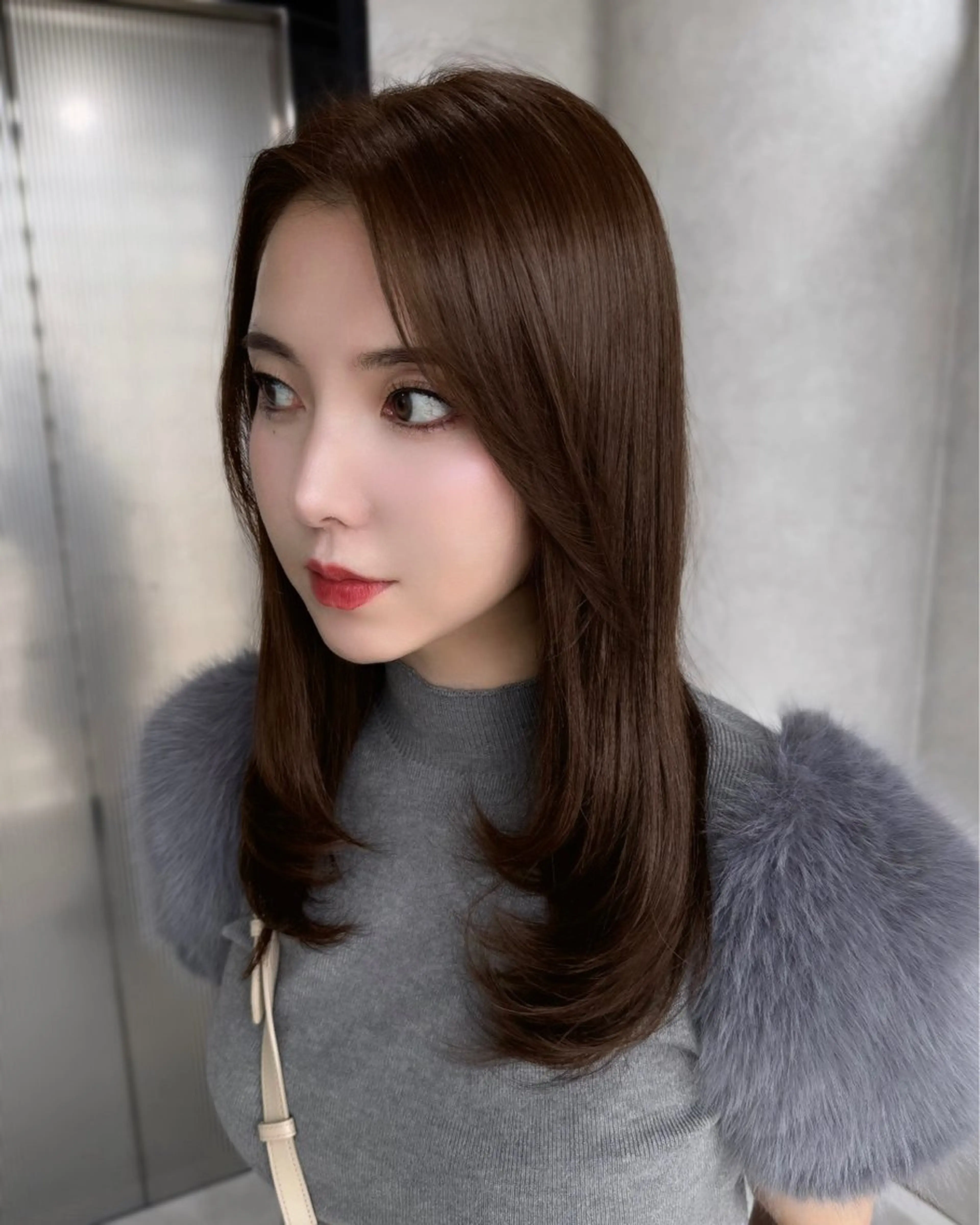 セミロング レイヤーカット 梅田トレンドレイヤー RISA🎀💕のヘアスタイル