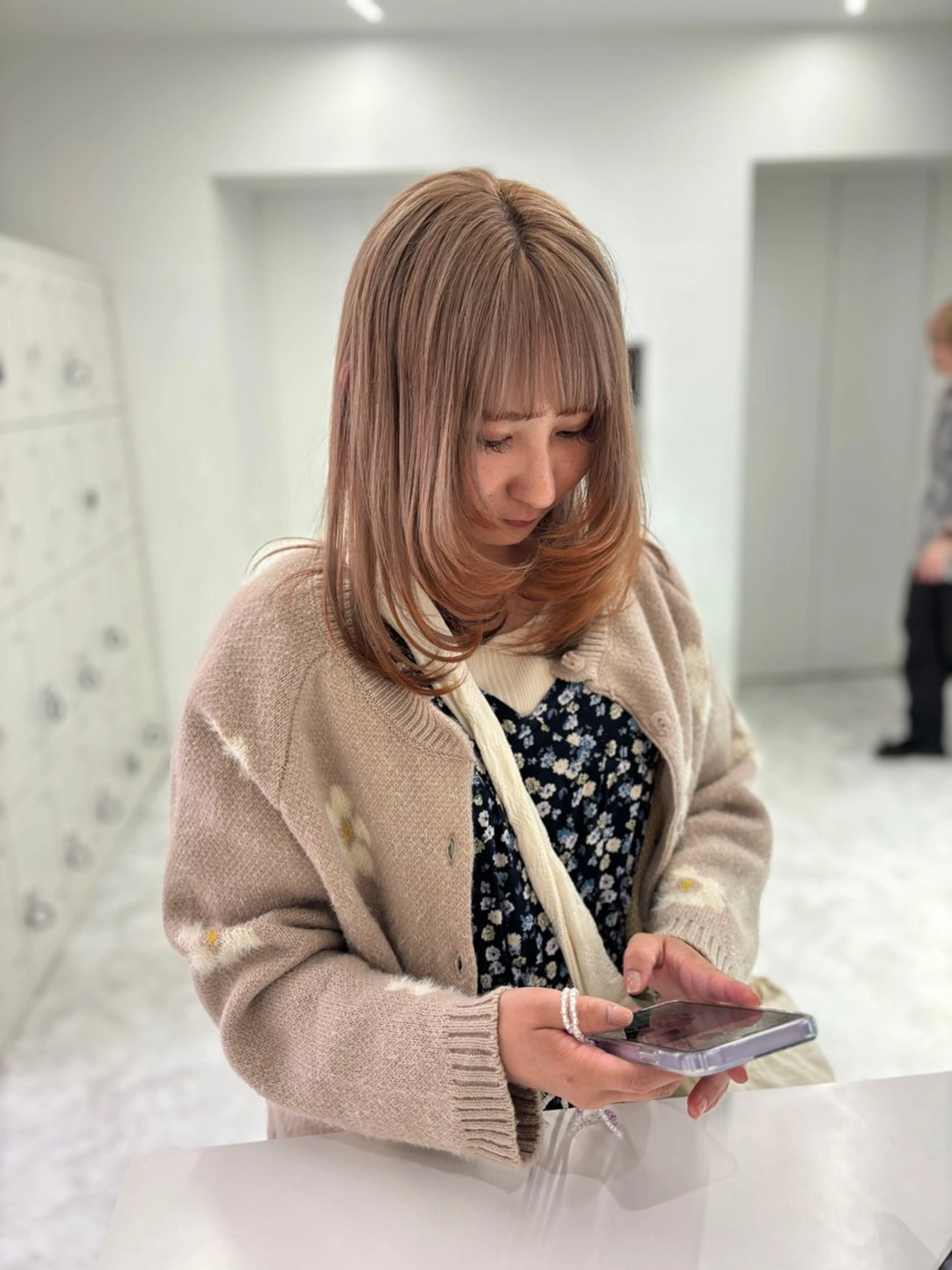 ロング カラー 💖ミルクティー💖 あかり💖のヘアスタイル