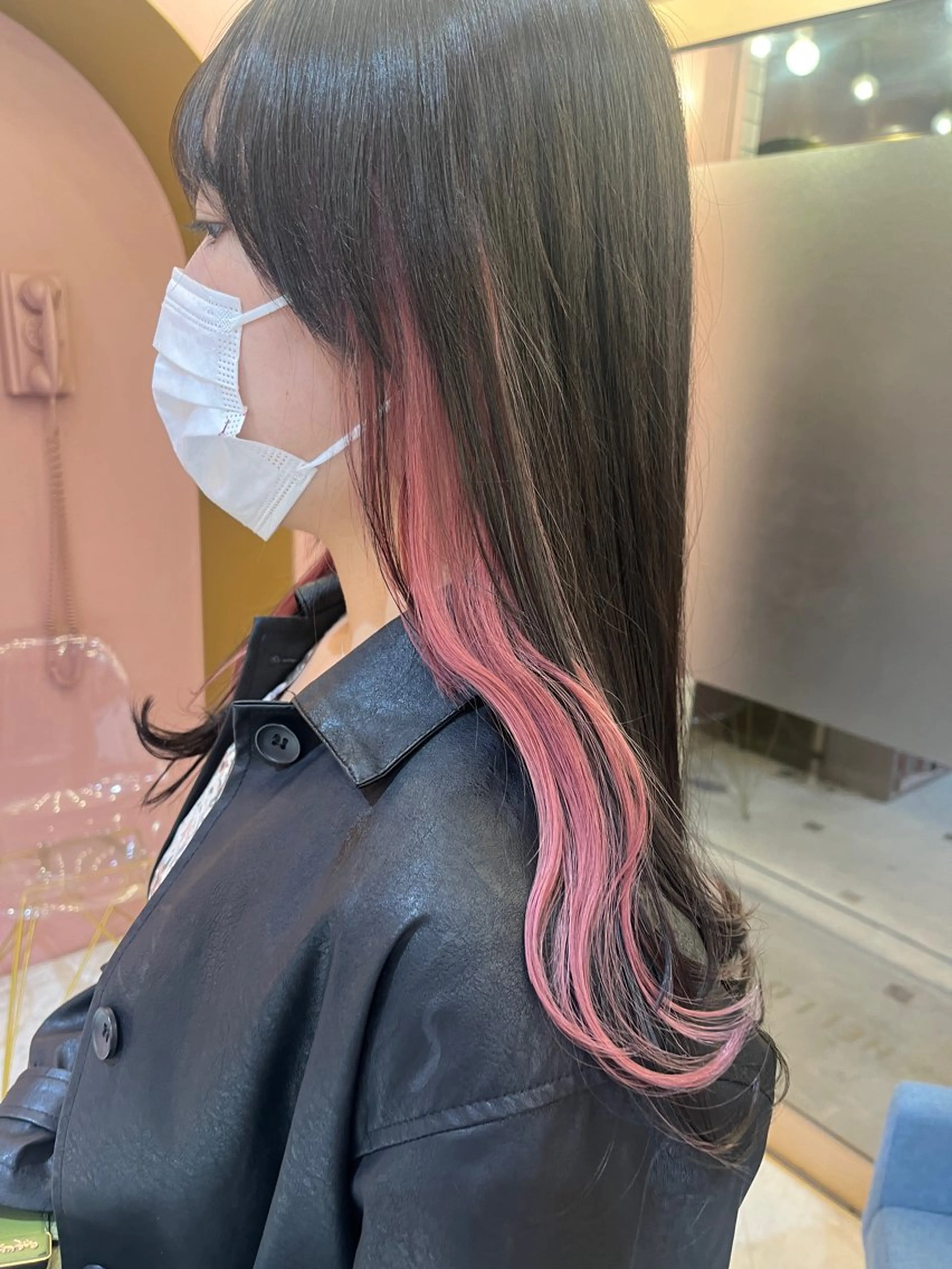 【平日限定🧁】イヤリングカラー🐈‍⬛🎀 艶々トリートメント付き🪄︎︎の写真