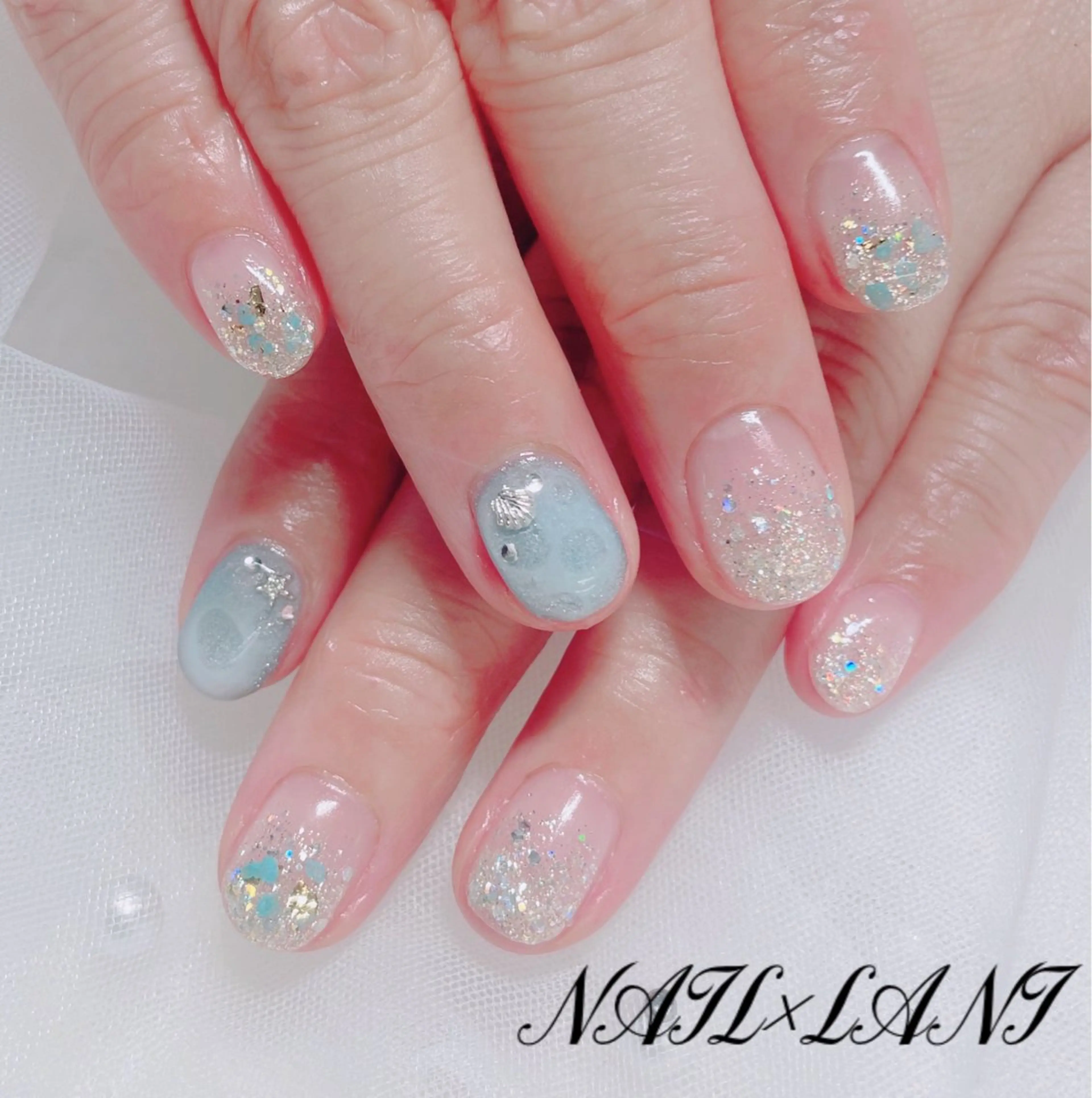 ネイル フットネイル ジェルネイル マグネットネイル パラジェル 一之瀬 柚季のネイルデザイン