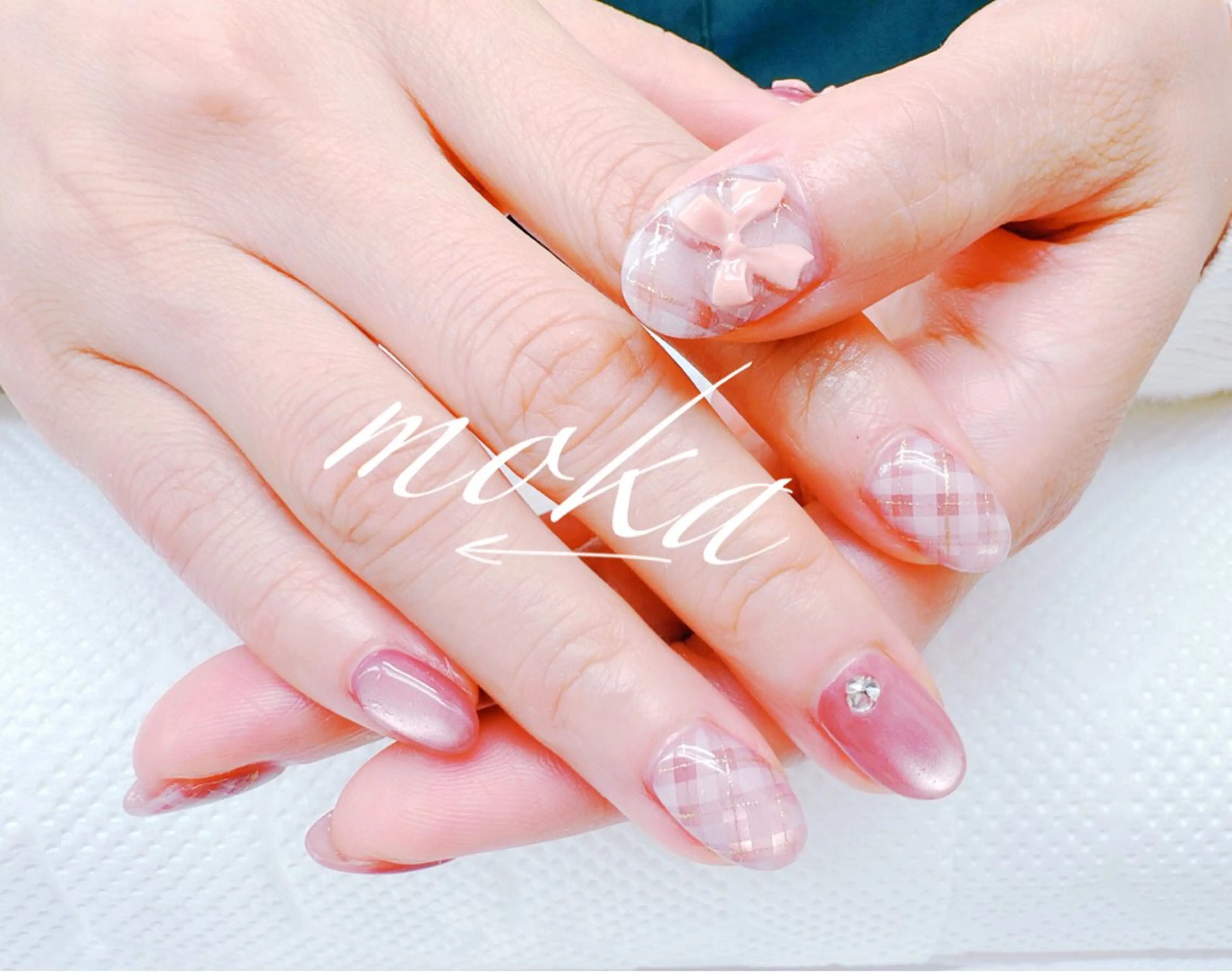 ネイル ハンドネイル ハンドケア 胡蝶蘭レディースサロ ンNailMOKAのネイルデザイン