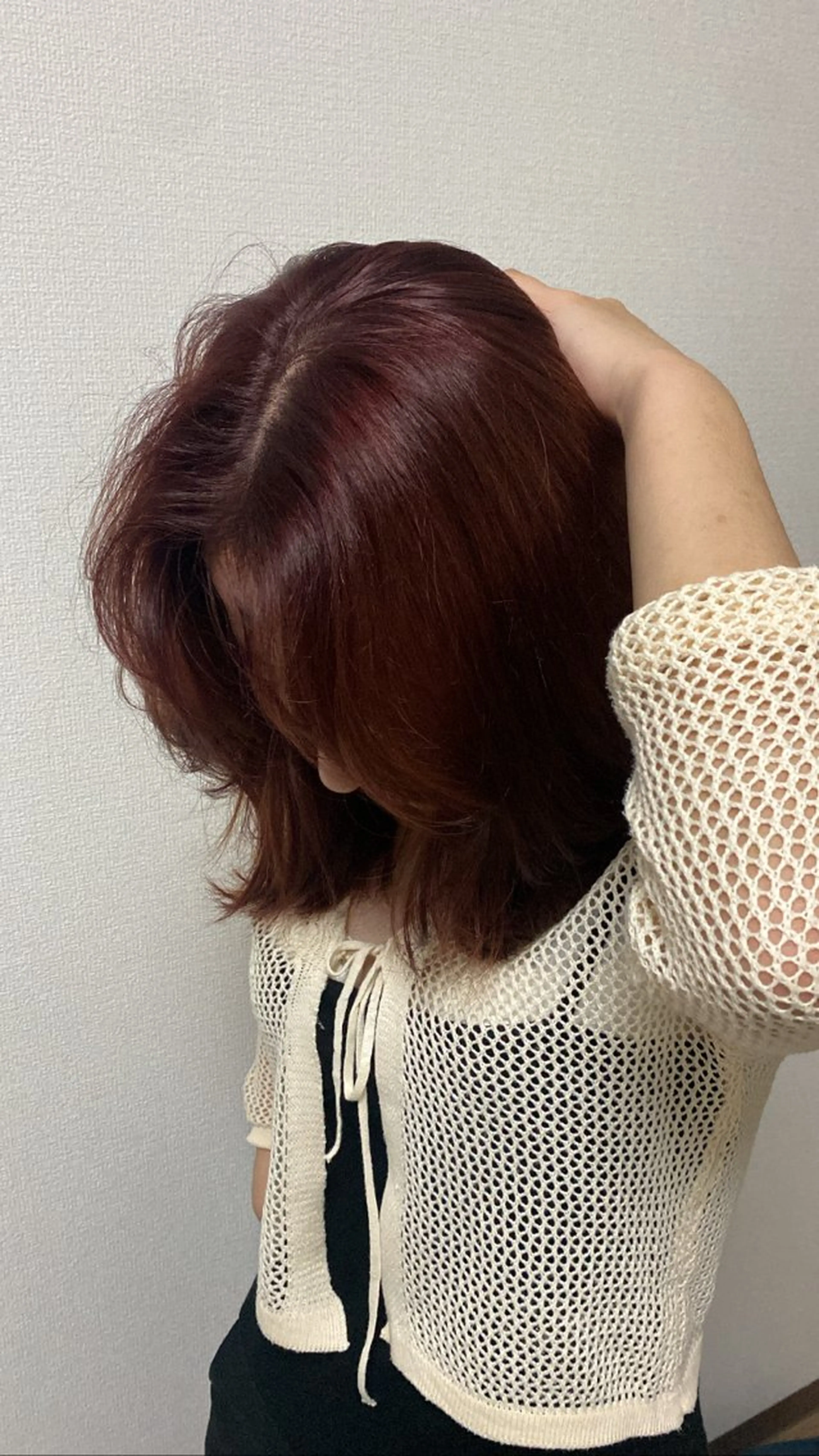 ミディアム カラー knock所属・knock　國友 華乃のヘアスタイル