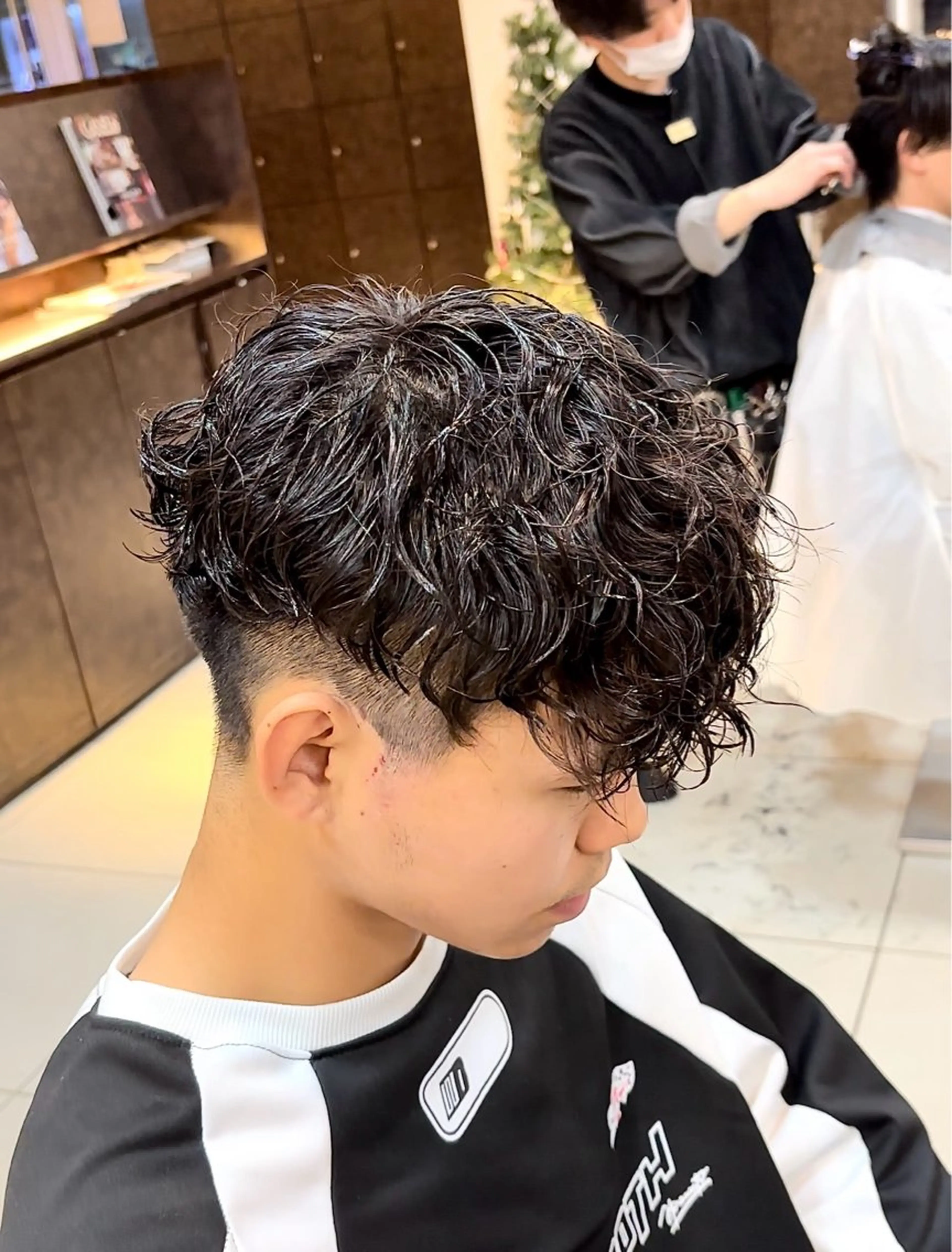 ショート パーマ カット パーマ 静岡/草薙パーマ メンズバレイヤージュのヘアスタイル