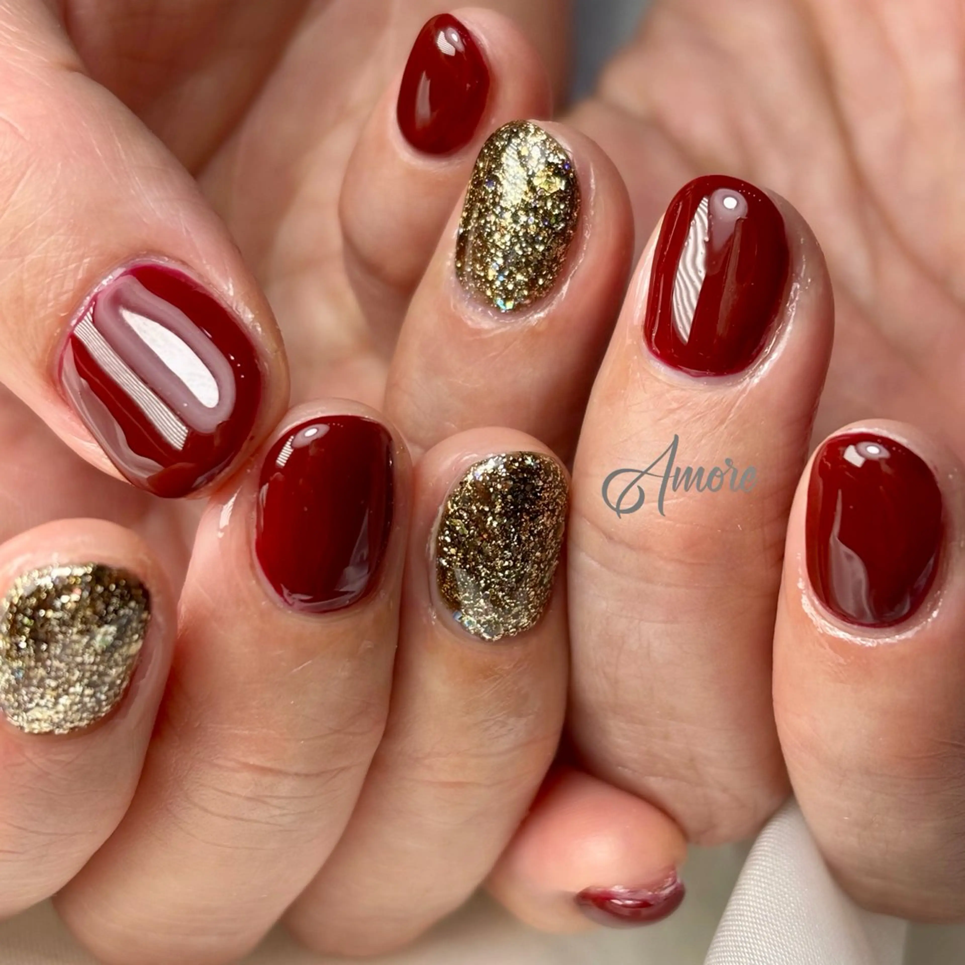 ネイル ジェルネイル キラキラネイル 韓国ネイル マグネットネイル パラジェル You kyehwaのネイルデザイン