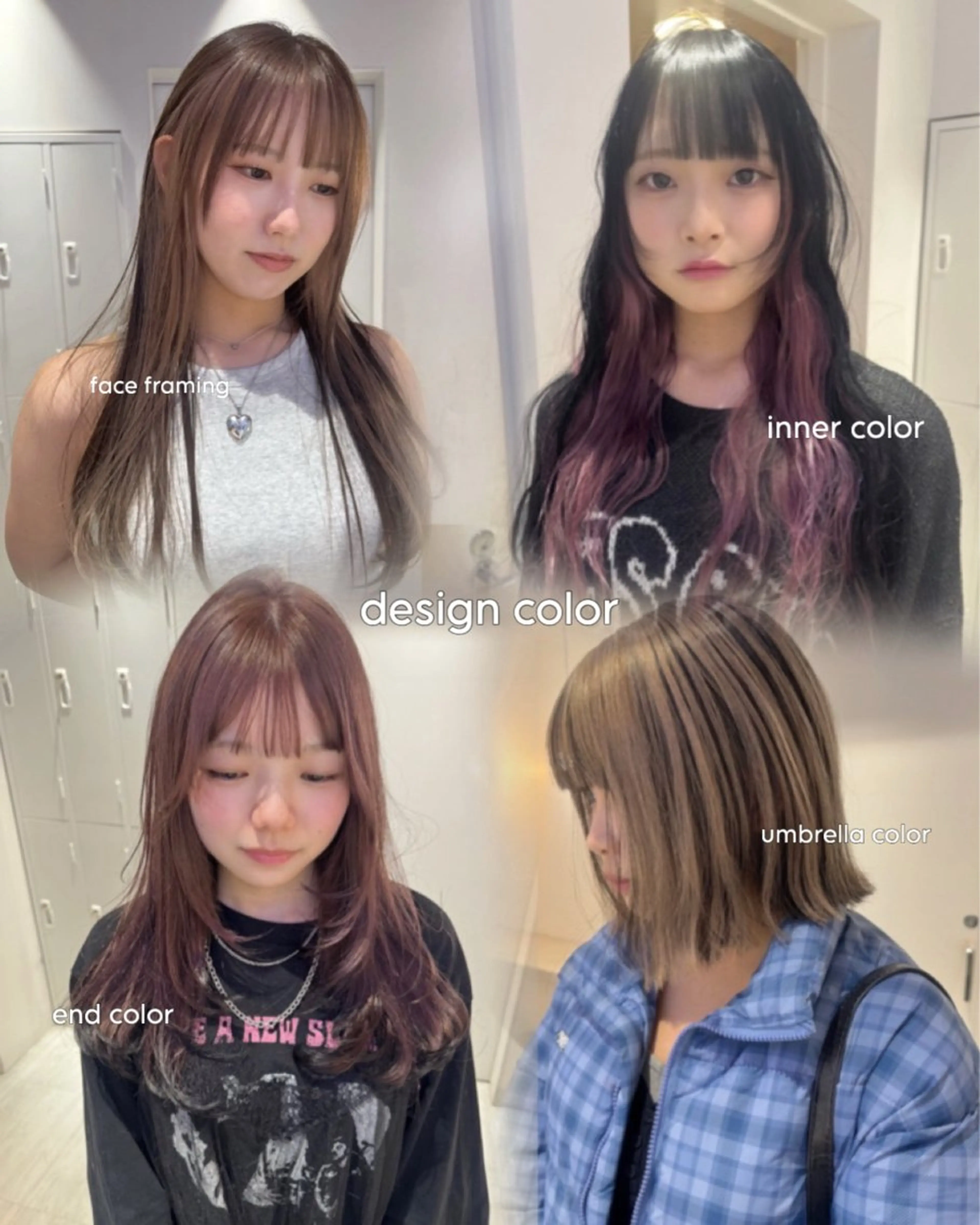 セミロング カラー ハイトーンカラー ヘアカラー トリートメント Ami/艶カラー/ レイヤー/ハイトーンのヘアスタイル