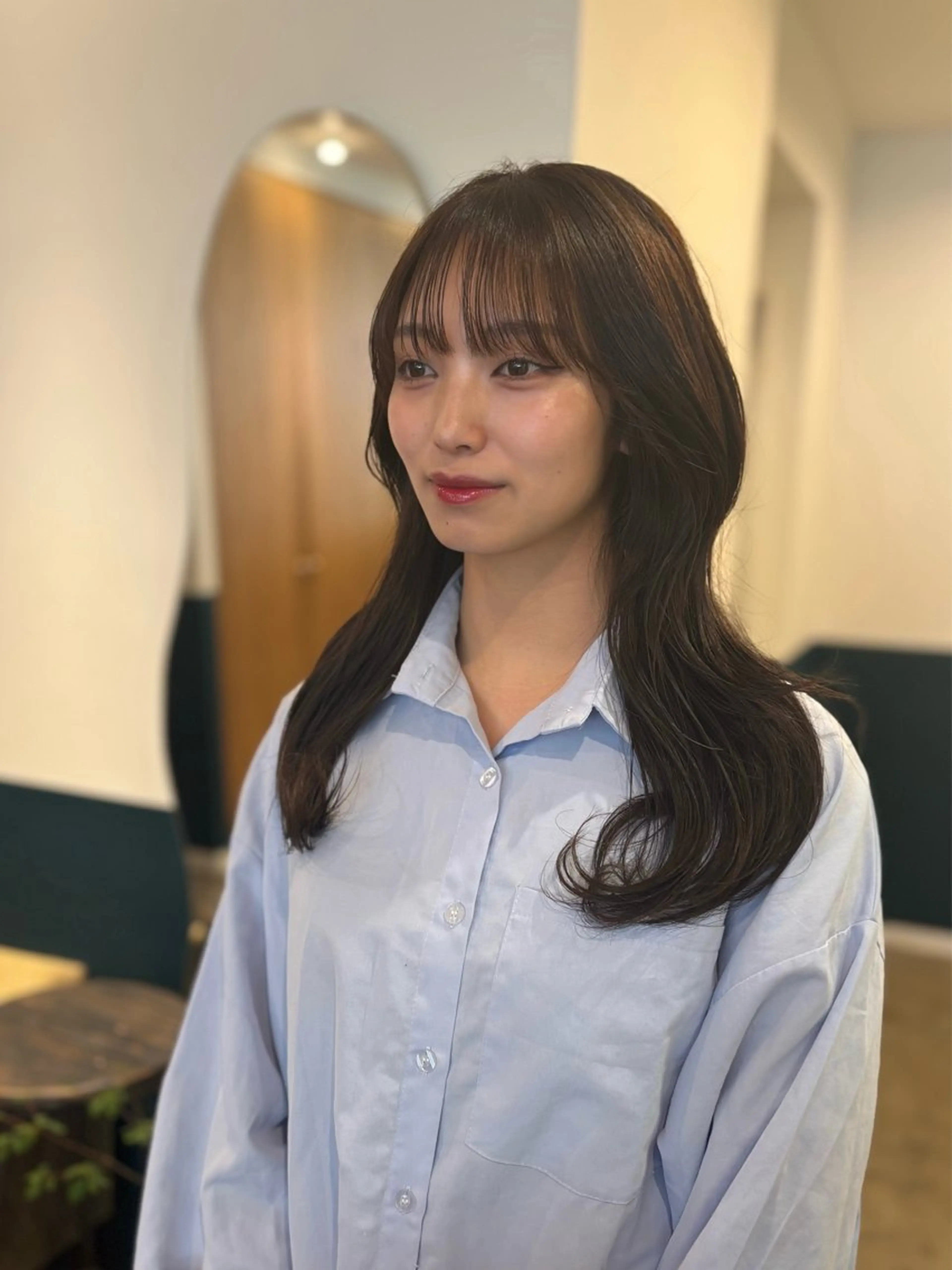 ロング カット ヘアカラー ☁️RIKA☁️ @ri2_____bのヘアスタイル