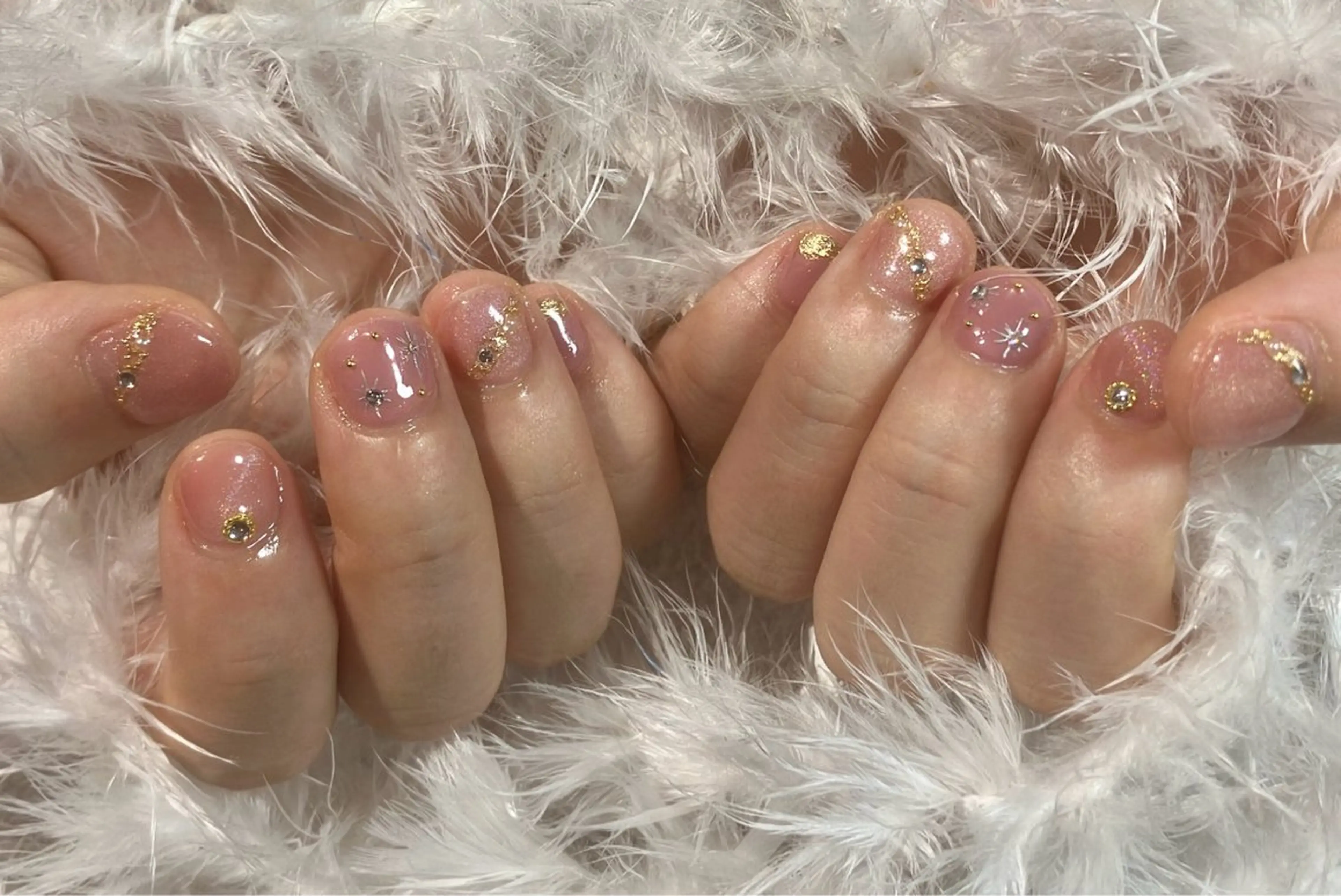 ネイル アートネイル ジェルネイル マグネットネイル パラジェル 春ネイル ハンドネイル たまプラーザ ANZUのネイルデザイン