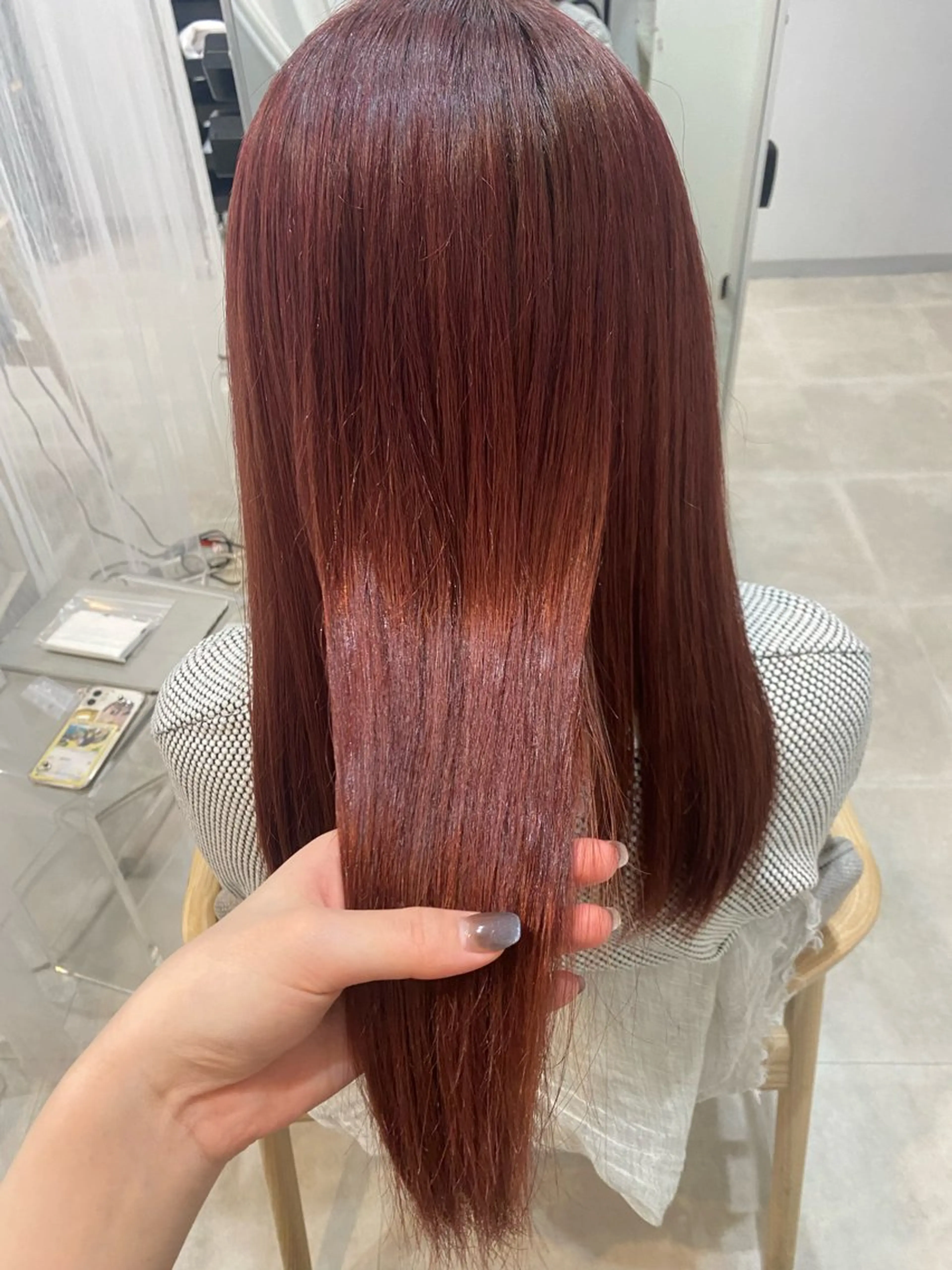 ロング カット ヘアカラー トリートメント 谷川 李奈のヘアスタイル