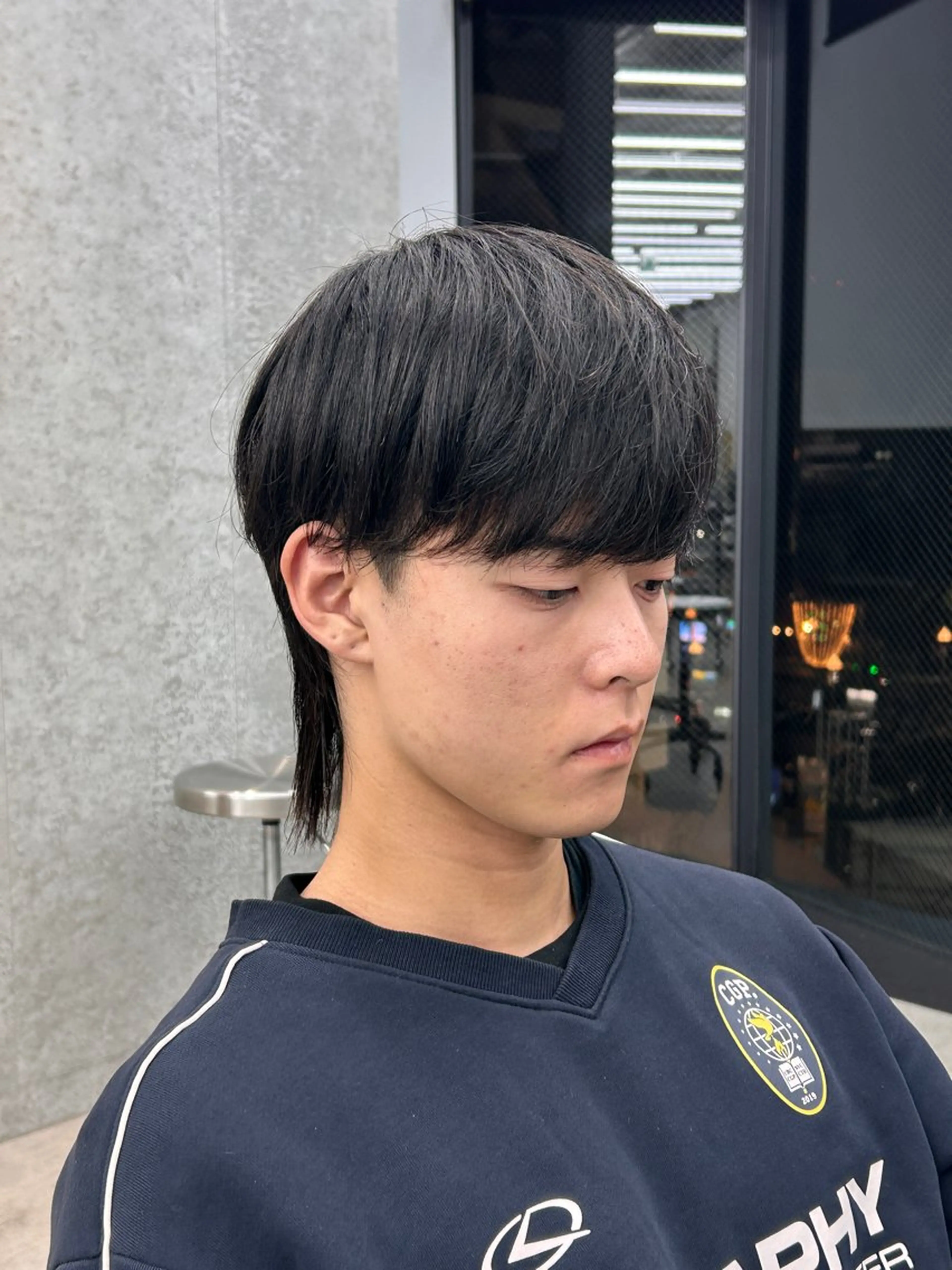 パーマ メンズ ストレートパーマ カット 縮毛矯正 🌀湯浅禅也🌀 /シャドウパーマ/栄のヘアスタイル