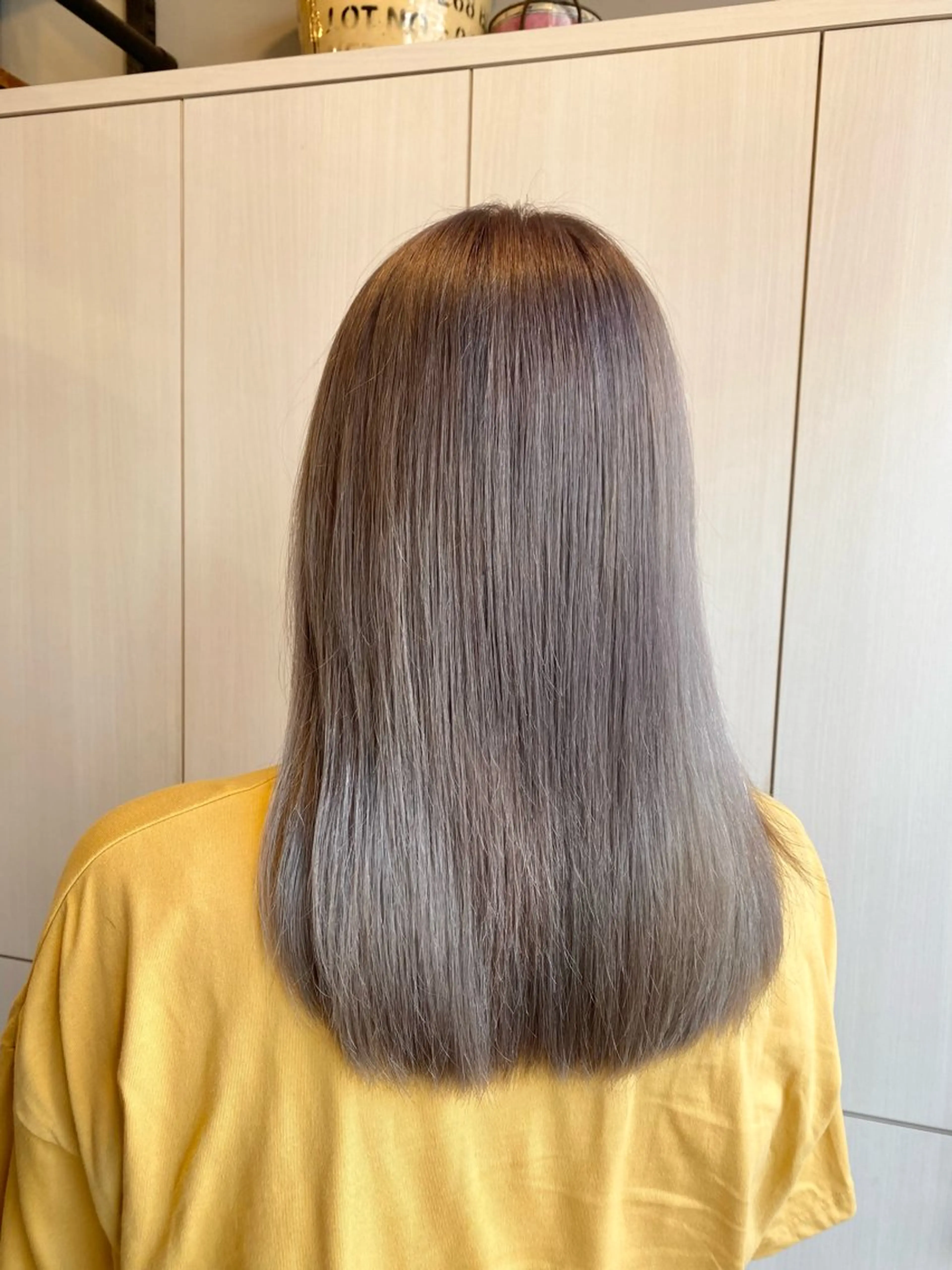 ロング カラー ヘアカラー たなか もえなのヘアスタイル