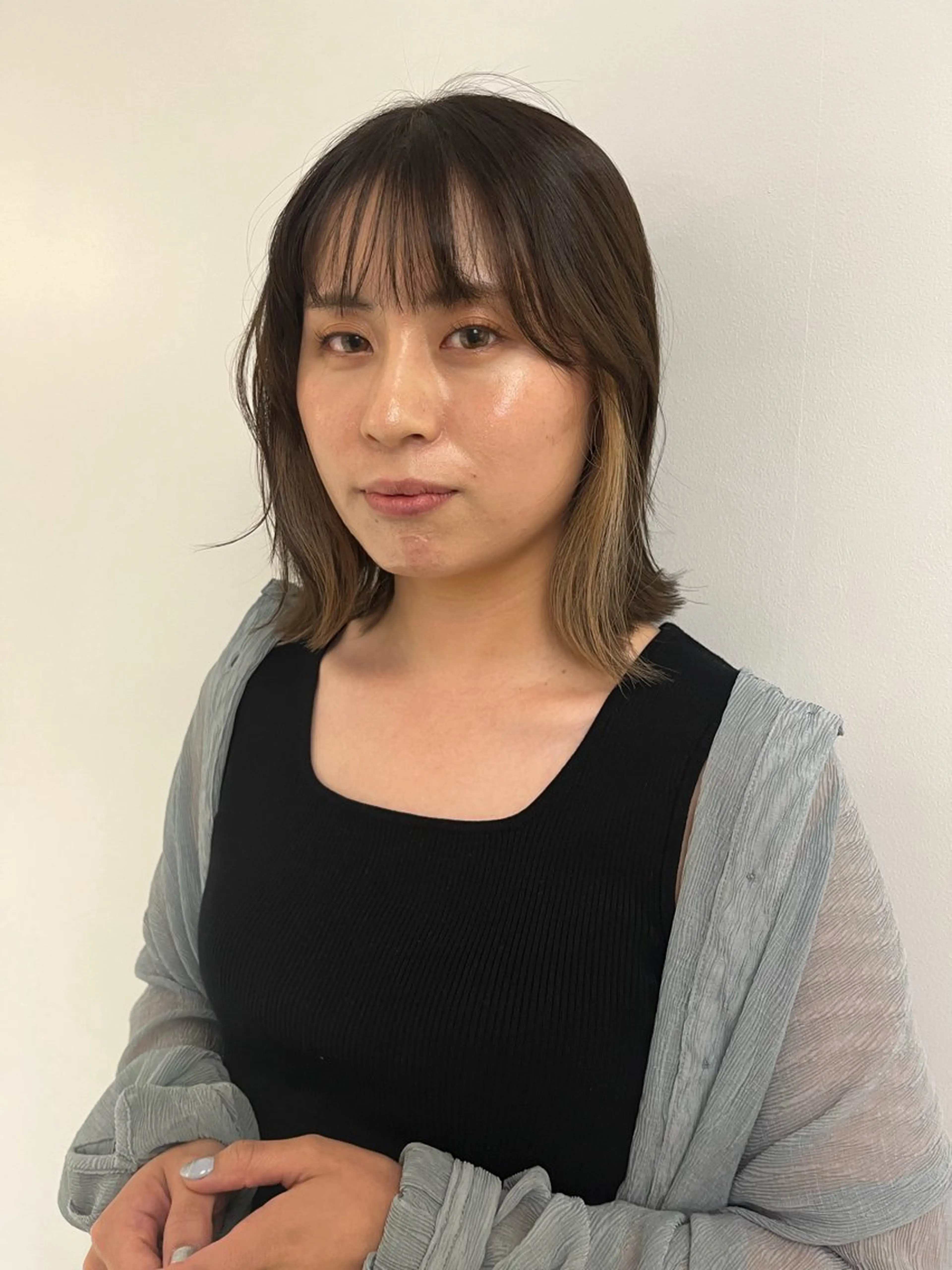 カラー ハセガワ レナのヘアスタイル