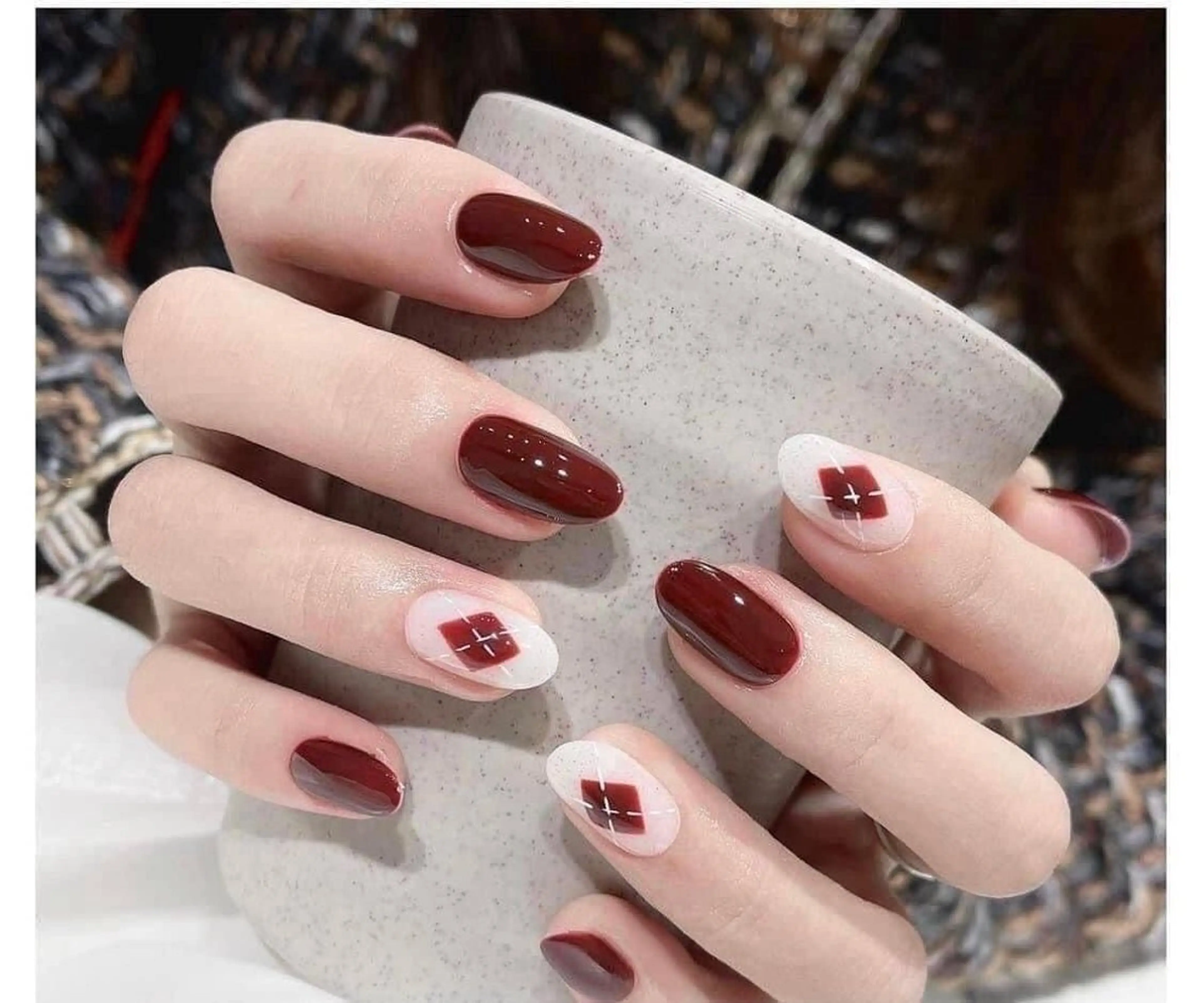 ネイル 韓国ネイル 持ち込み ネイルチップ ハンドネイル EMI ANA.CHUOのネイルデザイン