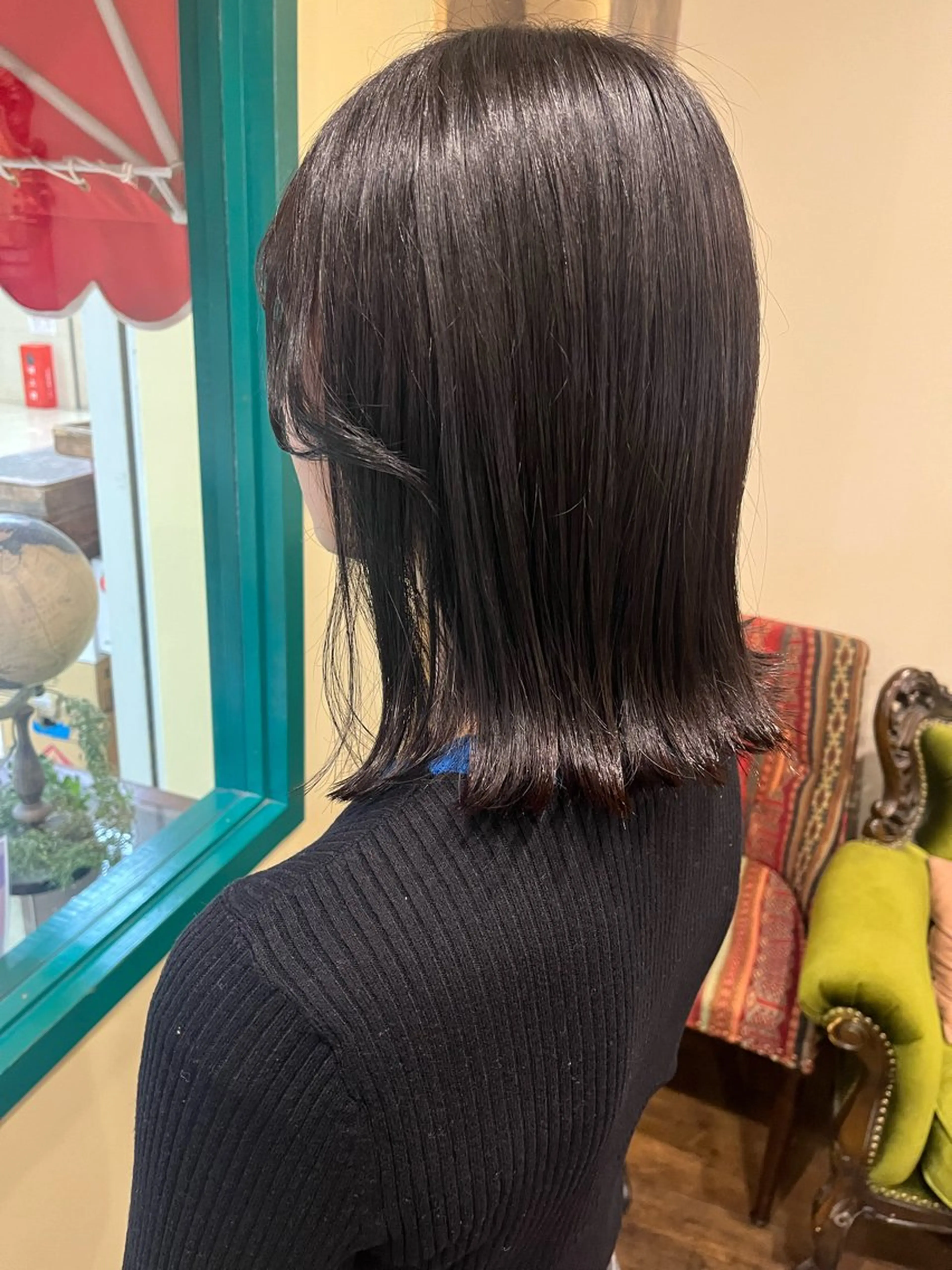 ミディアム 切りっぱなしボブ ボブ GALETTE UMEDA所属・森澤 叶実のヘアスタイル