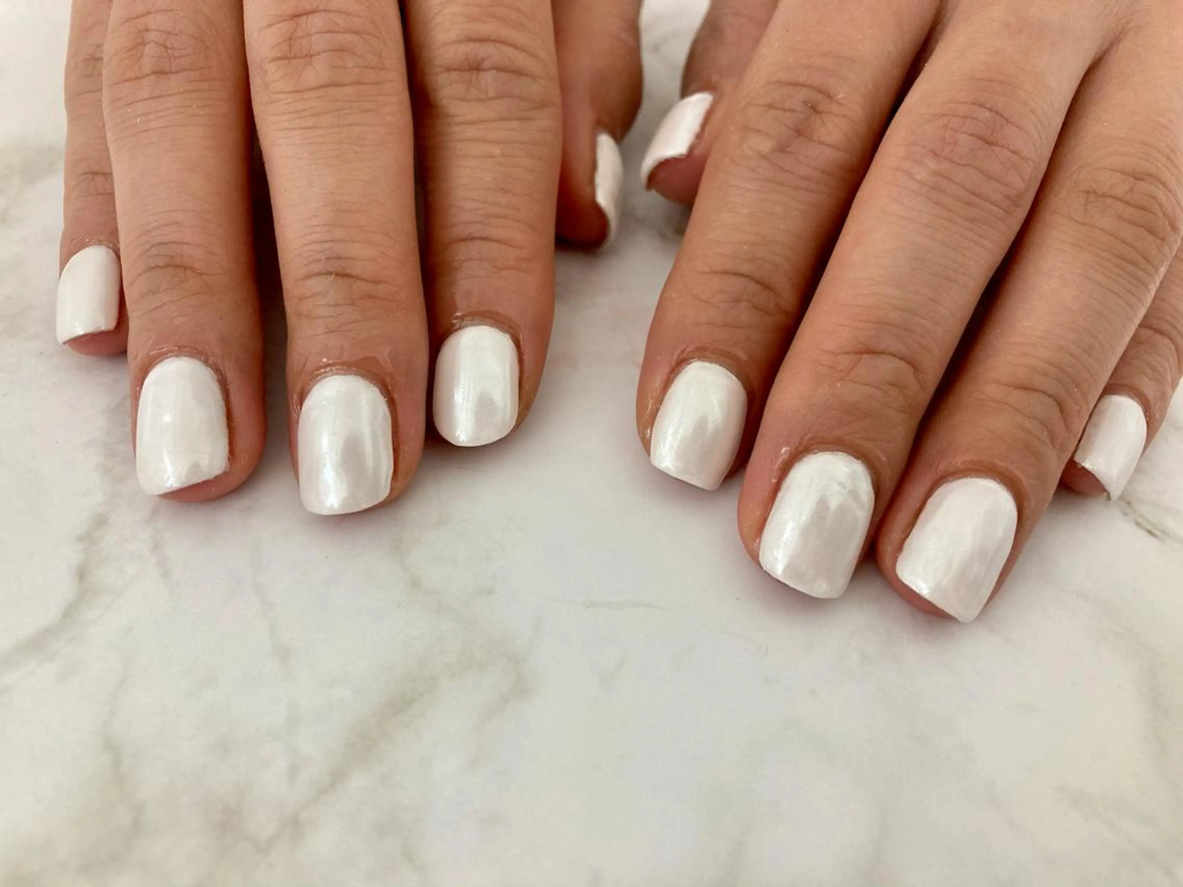 ネイル ミラーネイル シンプルネイル ハンドネイル Mogu nail 二子玉川のネイルデザイン