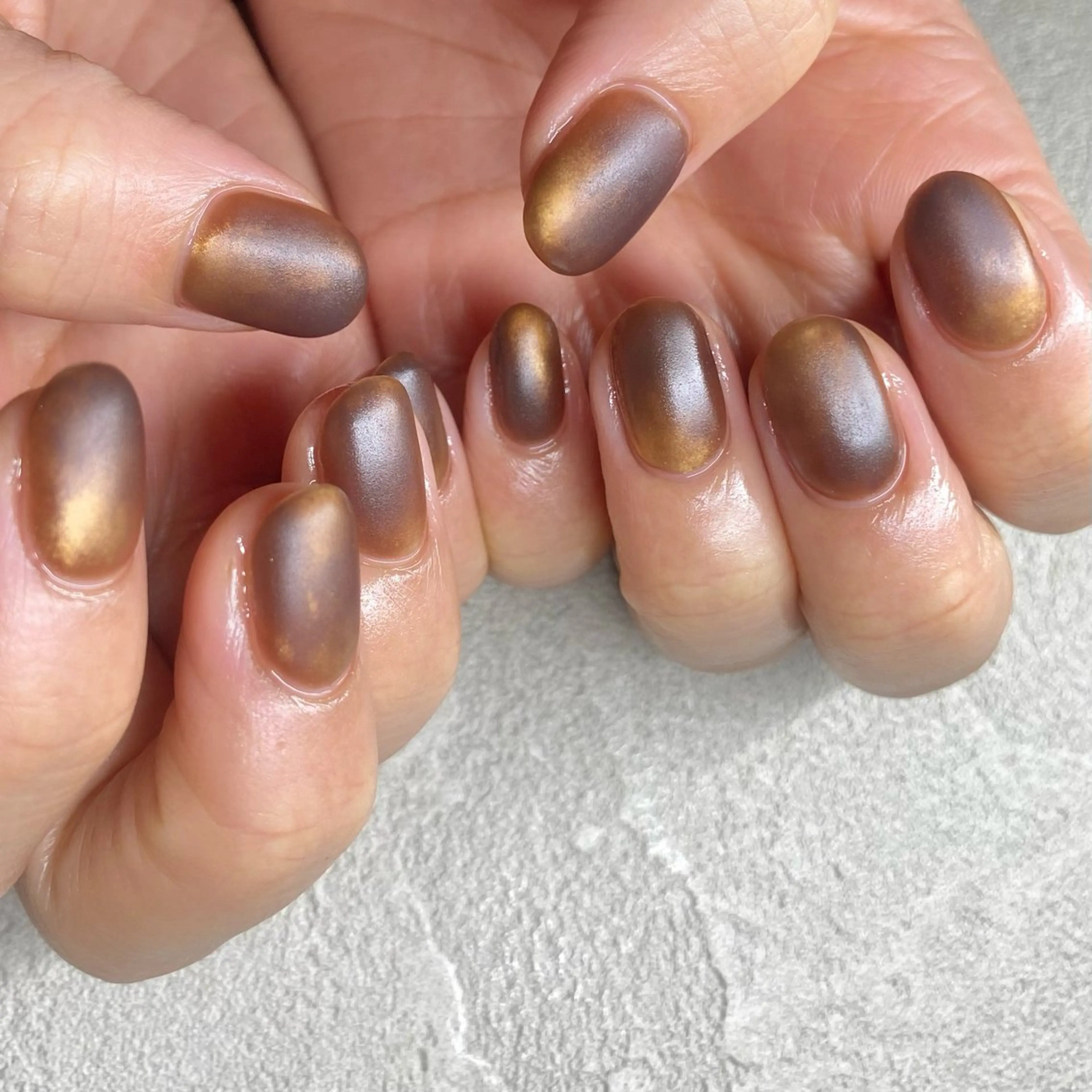 ネイル アートネイル ニュアンスネイル 冬ネイル ハンドネイル 山田 貴子のネイルデザイン