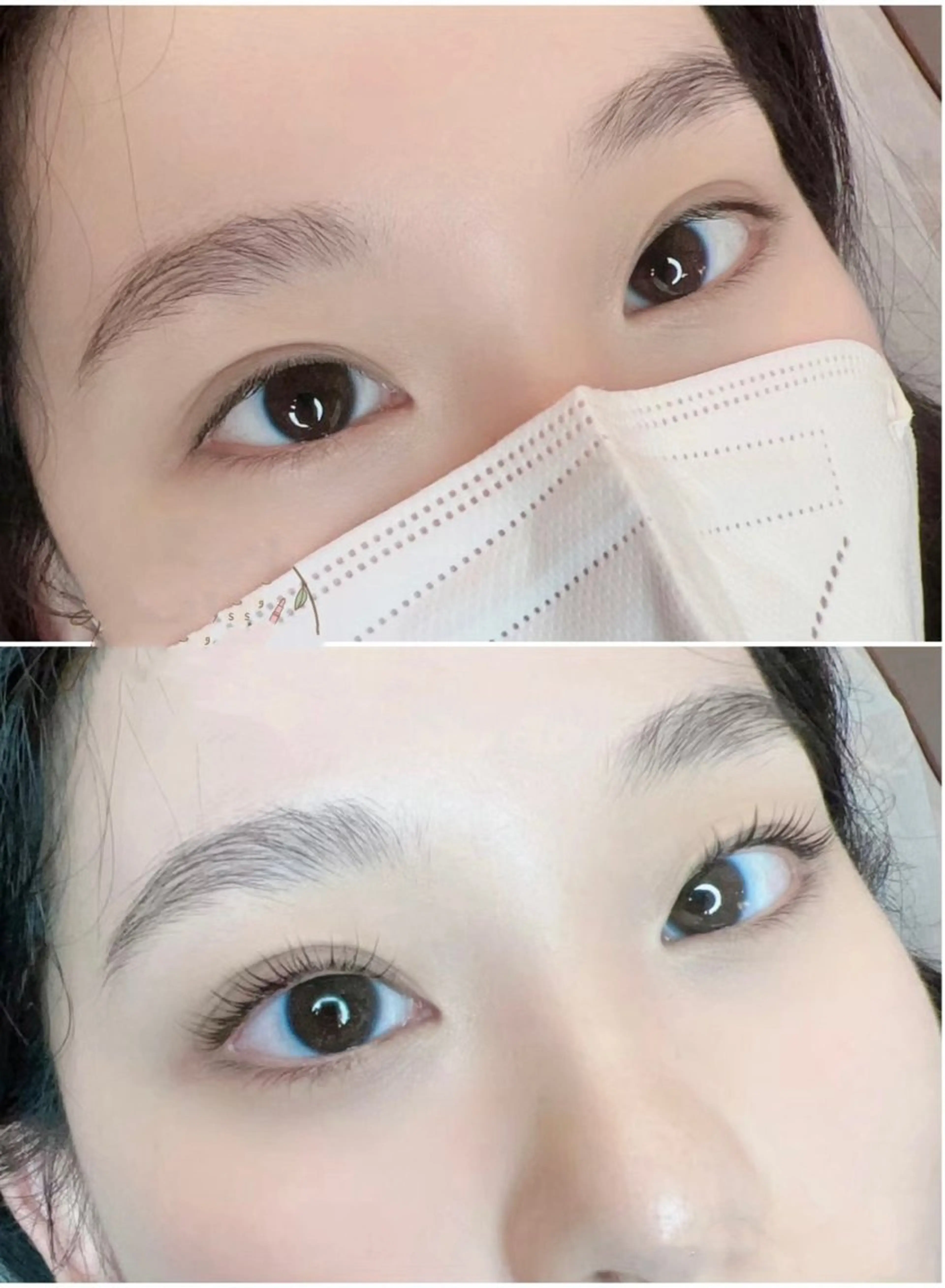 マツエク・マツパ バインドロック カラーマツエク フラットラッシュ ナチュラル パリジェンヌラッシュリフト YK• マツエクサロンのマツエク・マツパデザイン