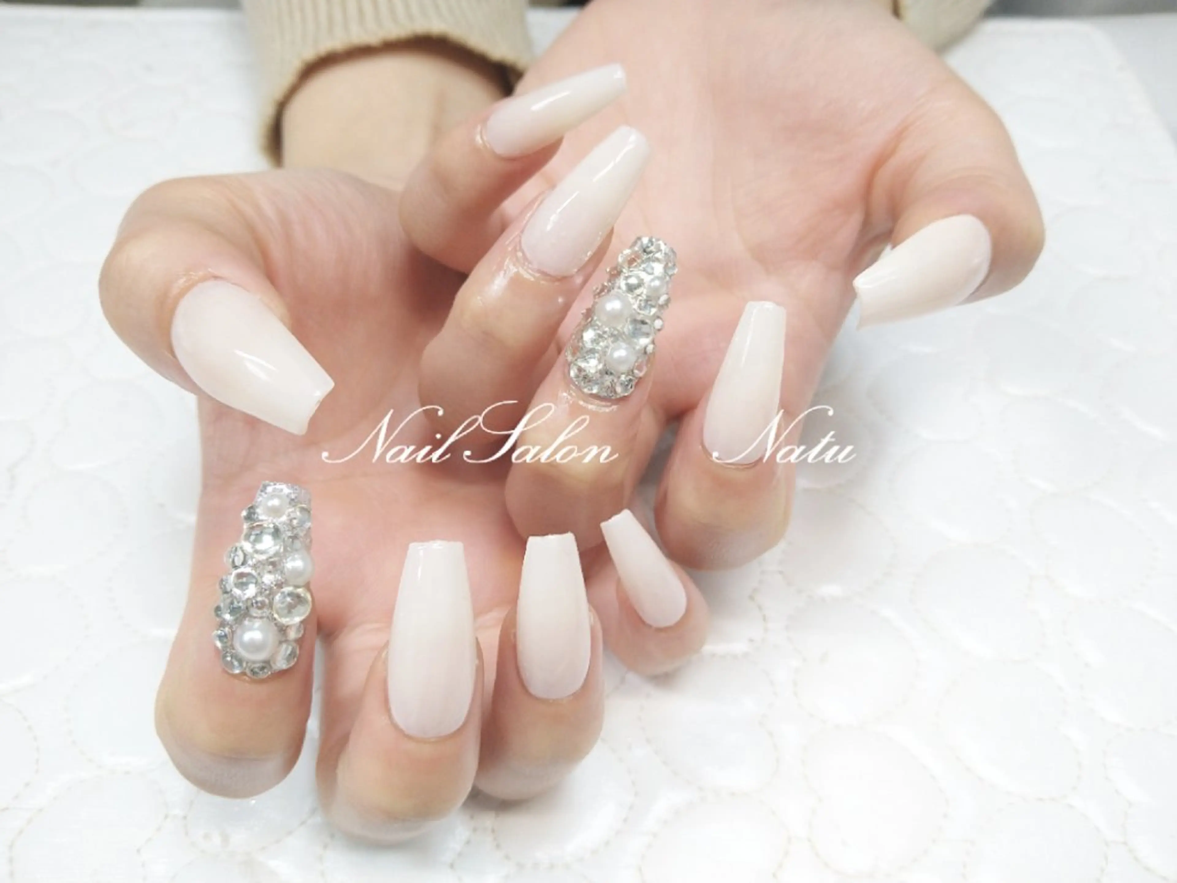 ネイル 長さ出し nailsalon　 Natuのネイルデザイン