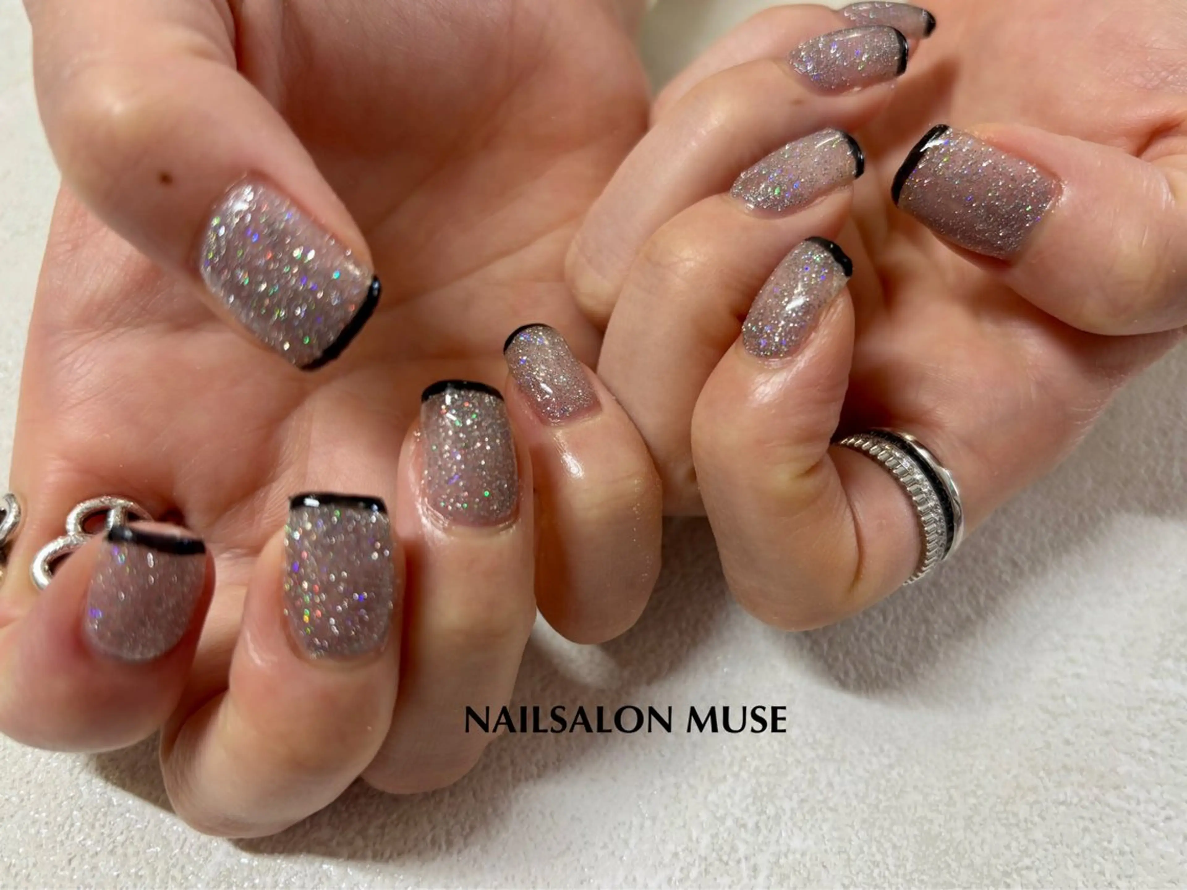 ネイル フラッシュネイル フレンチネイル ジェルネイル パラジェル ハンドネイル Nail Salon MUSE    Aiのネイルデザイン