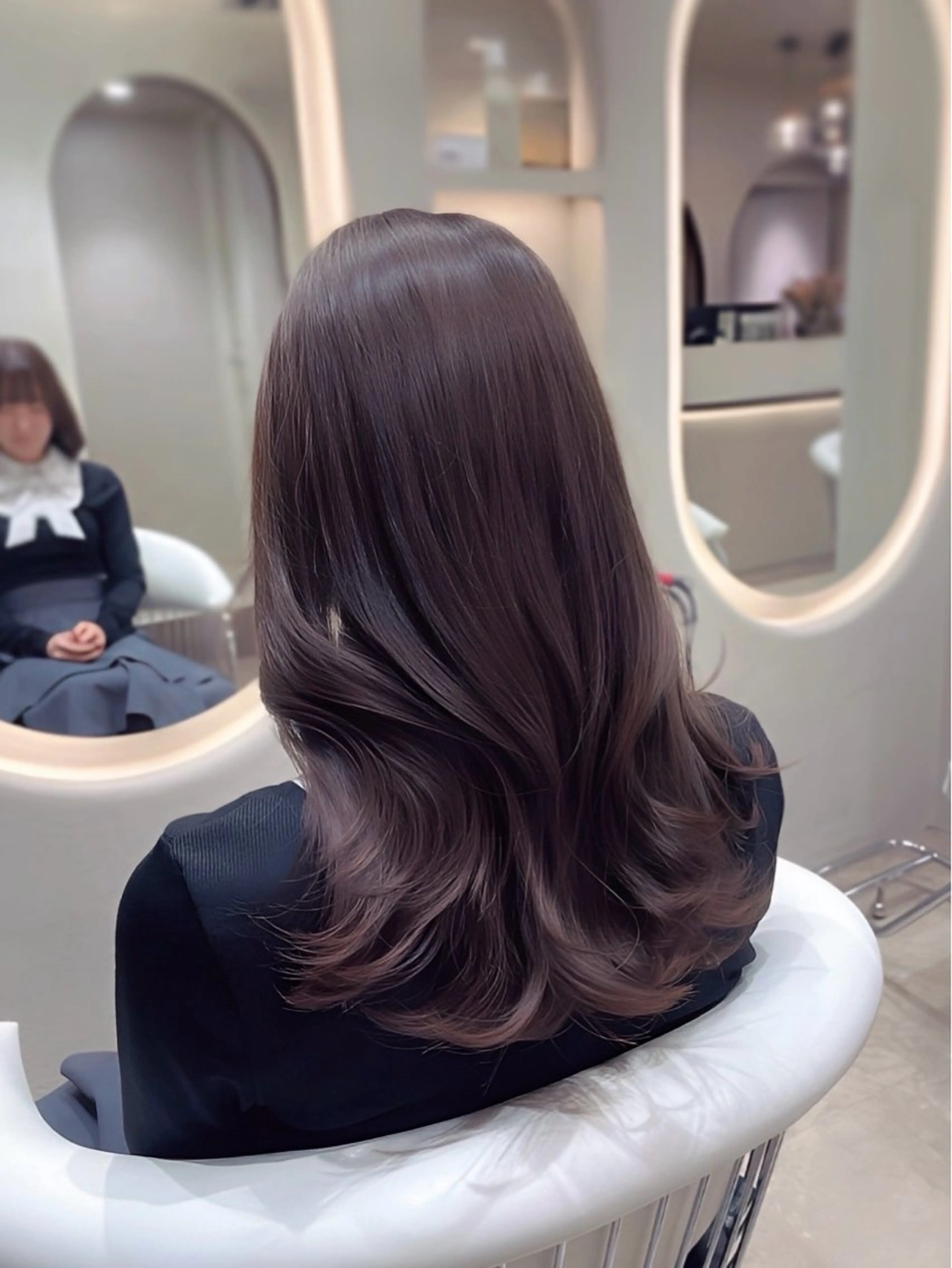 ロング カラー カット ヘアカラー トリートメント MIRAC所属・Ryoichi⛓️ 韓国ヘア/ハイトーンのヘアスタイル