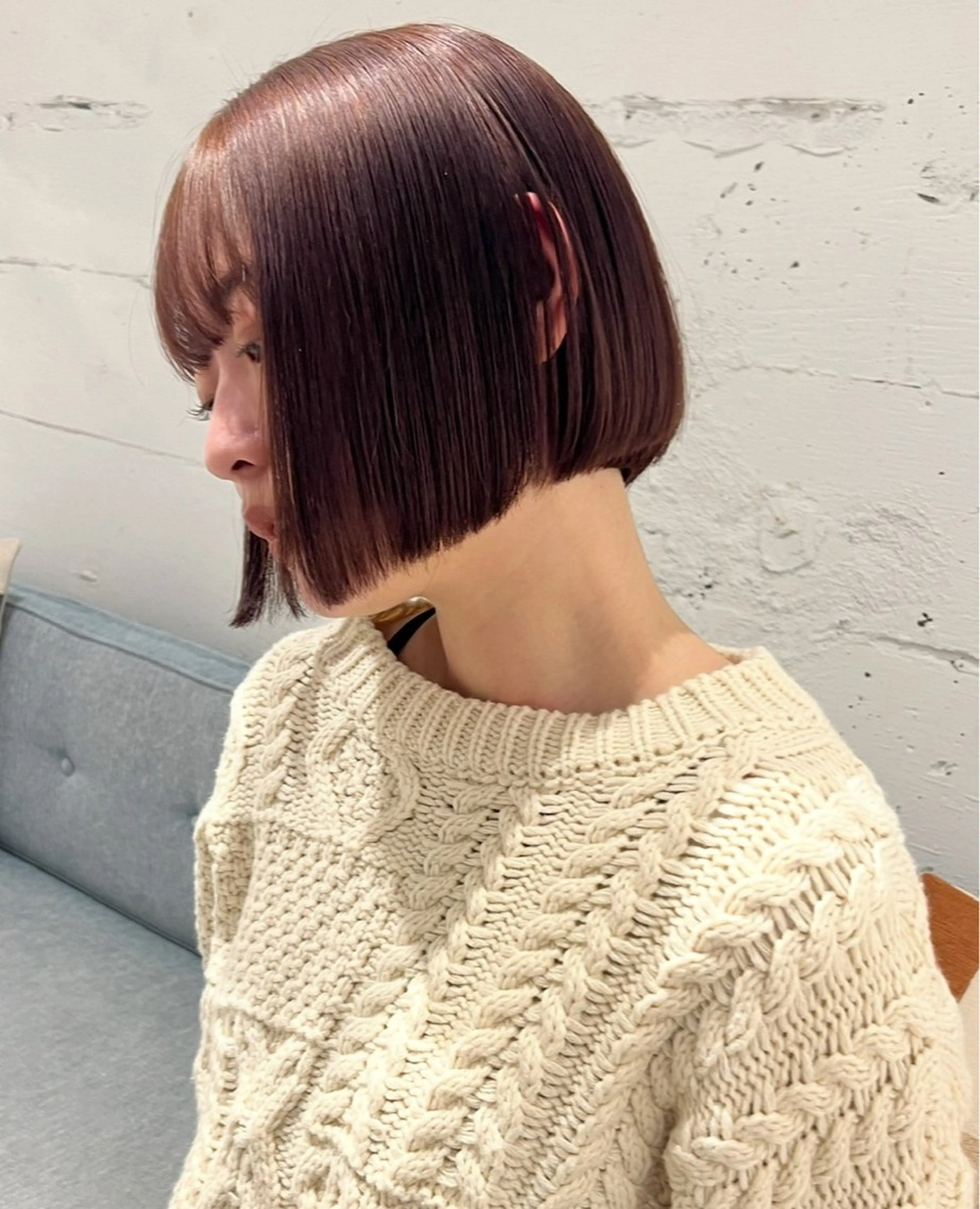 ショート カラー ヘアカラー トリートメント 峯田 優花のヘアスタイル