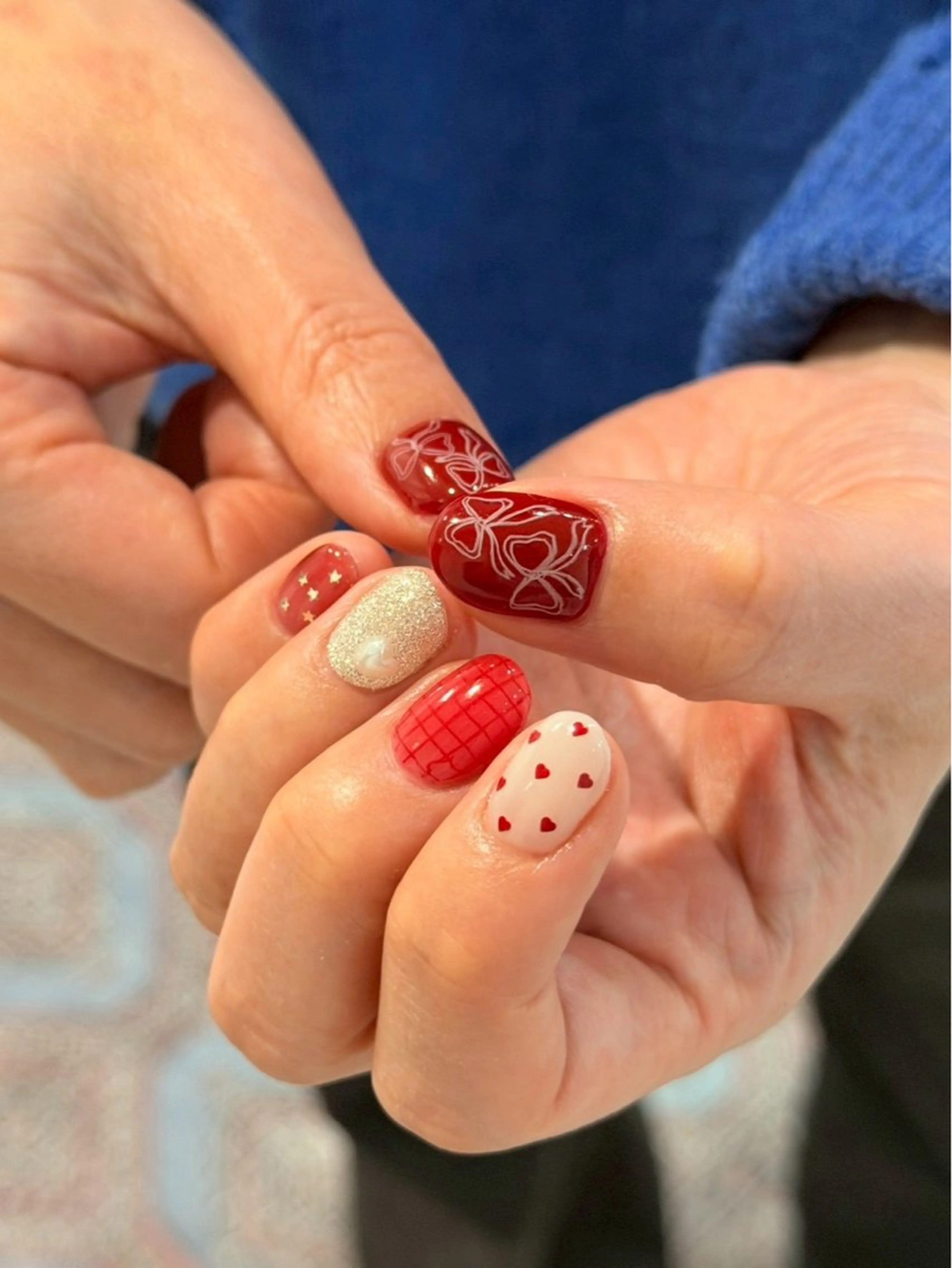 ネイル ハンドネイル 💙0203 munimusanのネイルデザイン