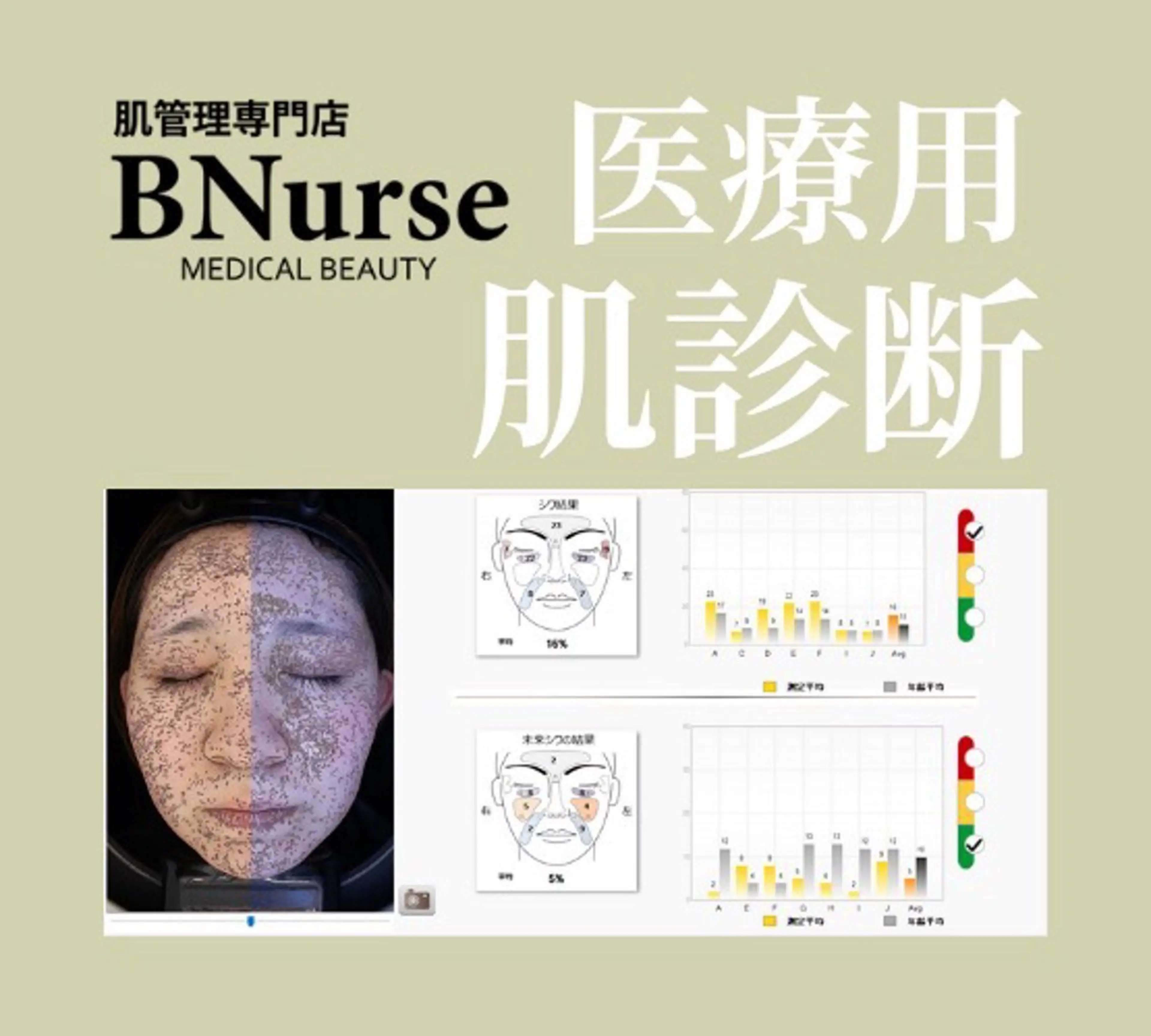 肌診断×本格肌管理 ※女性限定受付のエステ・リラクイメージ