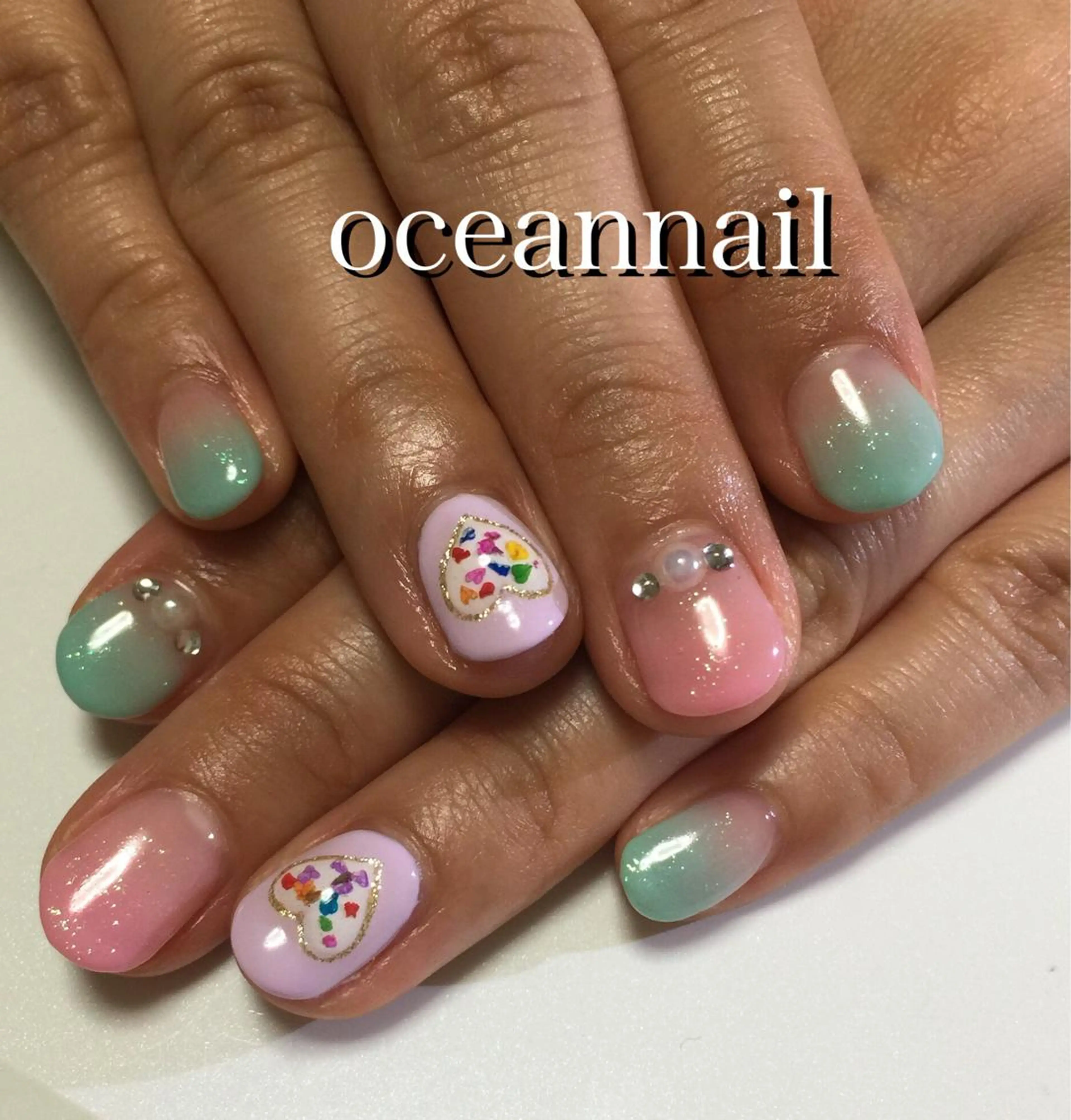 ネイル 春ネイル プライベートサロン oceannailのネイルデザイン
