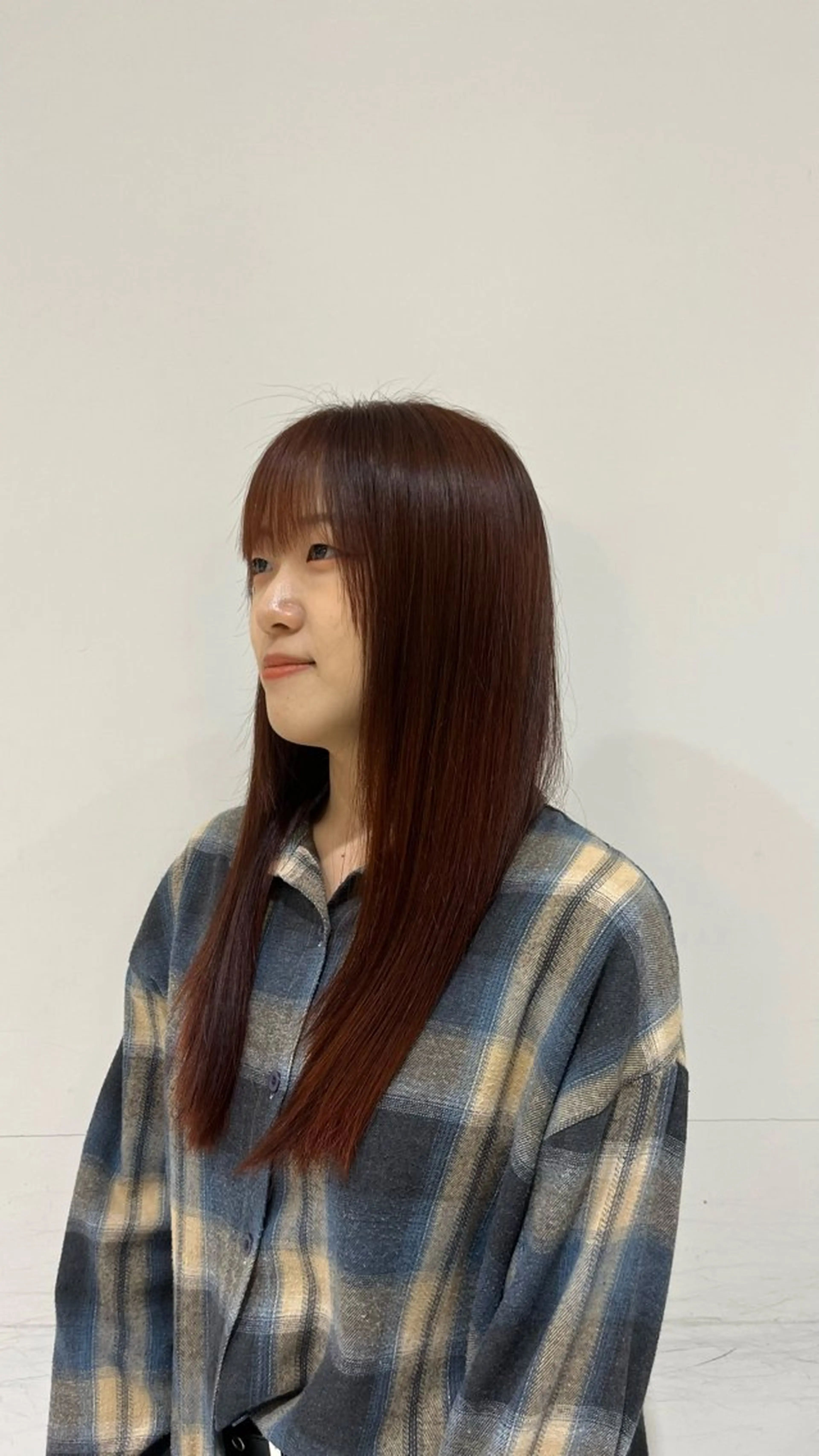 ロング カラー ブラウンカラー オレンジ オレンジブラウン ヘアカラー パーマ/メンズパーマ モデル募集/フウカのヘアスタイル