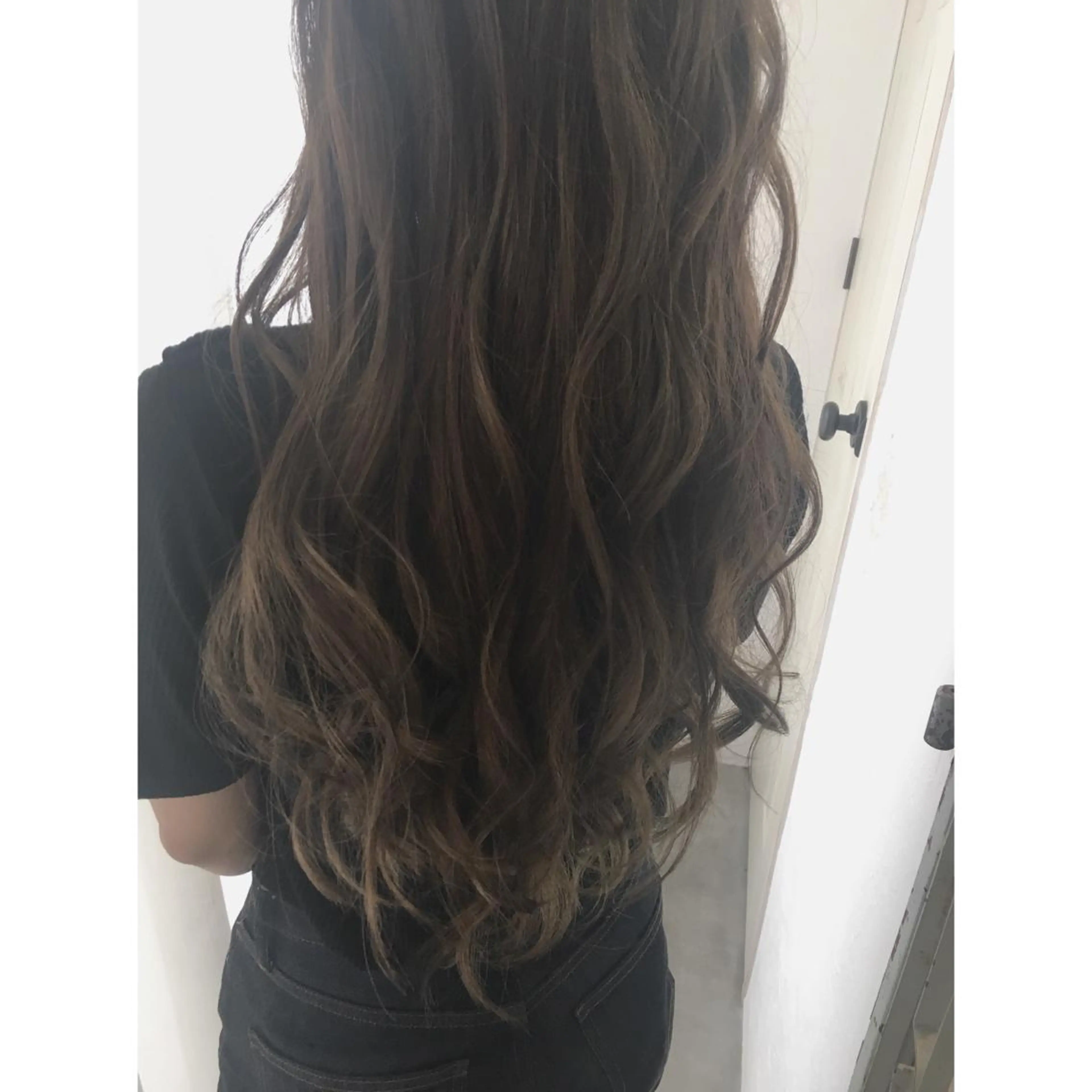 ロング カラー ハイライトカラー ハイライト カット ヘアカラー fio マナミのヘアスタイル