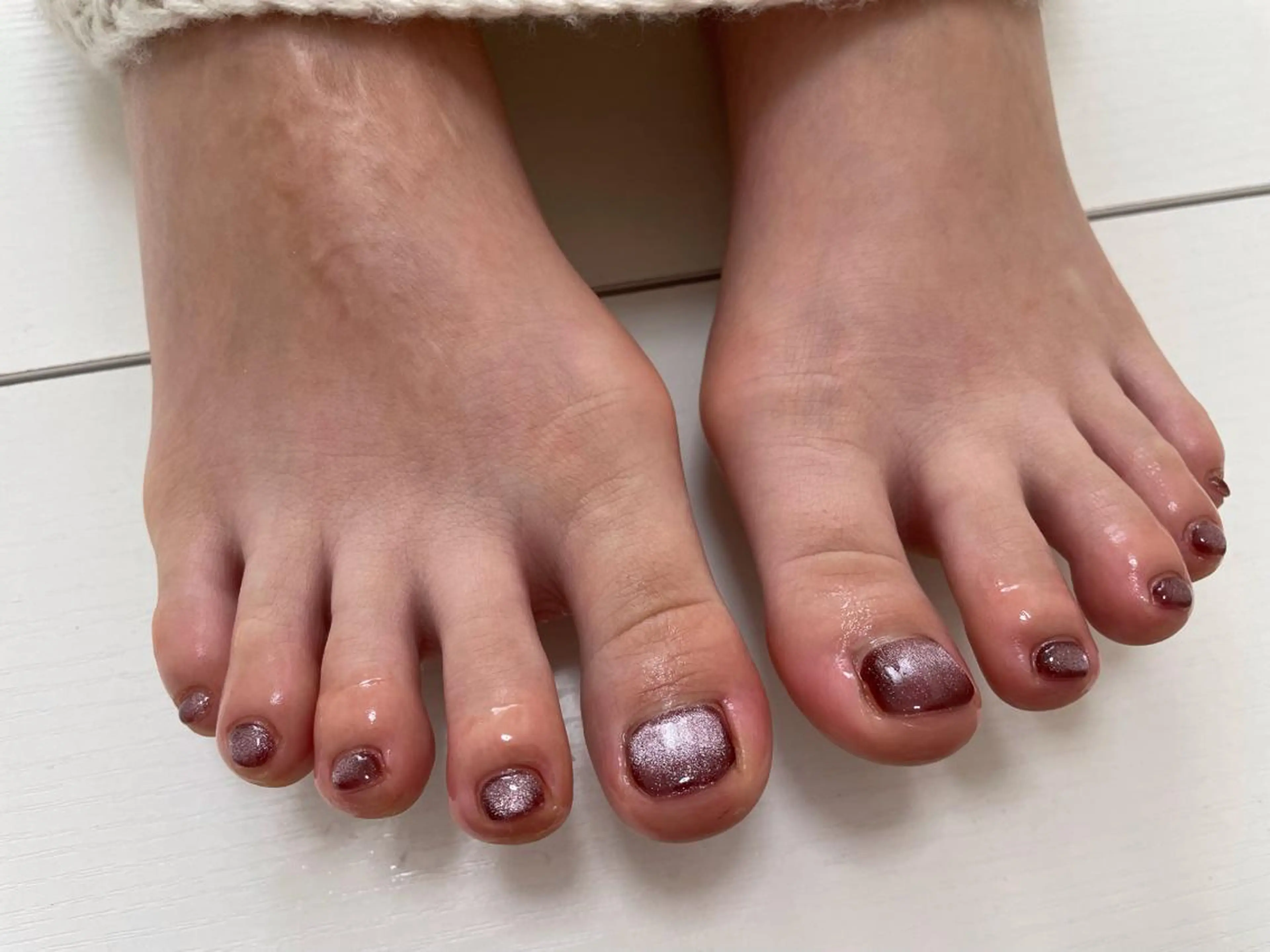 ネイル マグネットネイル フットネイル Mogu nail 二子玉川のネイルデザイン