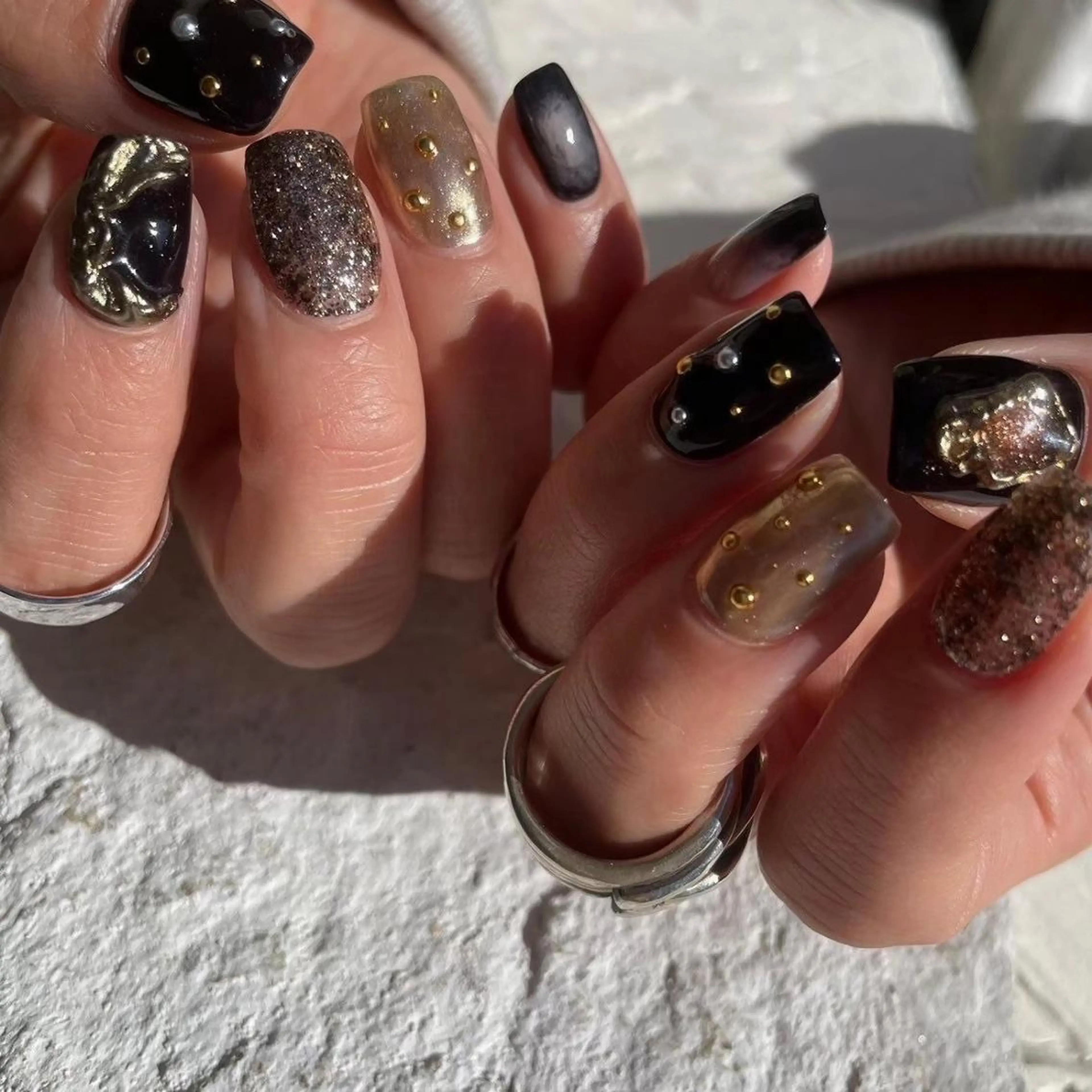 ネイル Aya W【放出店】のネイルデザイン