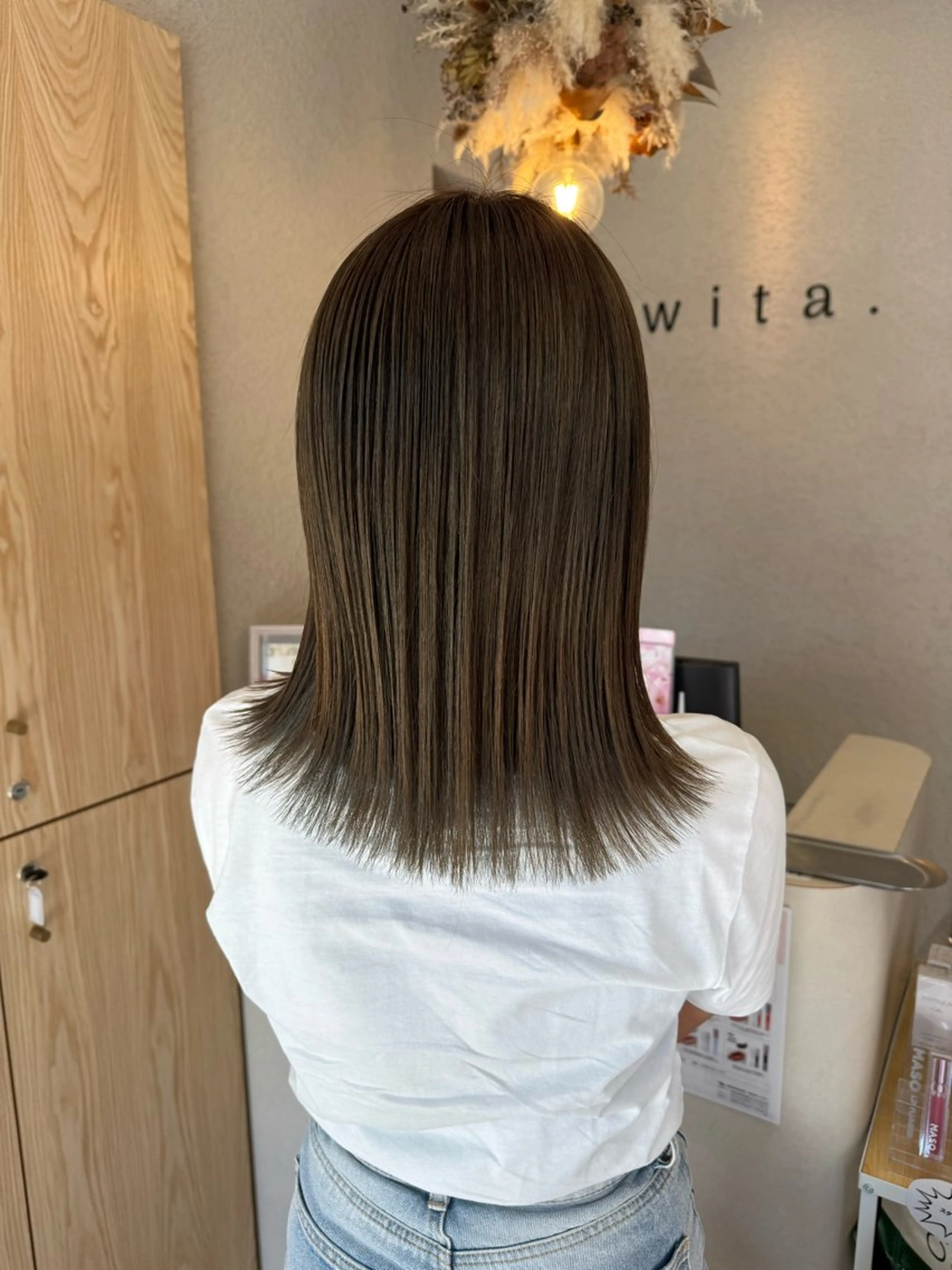 ミディアム カラー 蟹江 聡太✨レイヤーカットのヘアスタイル