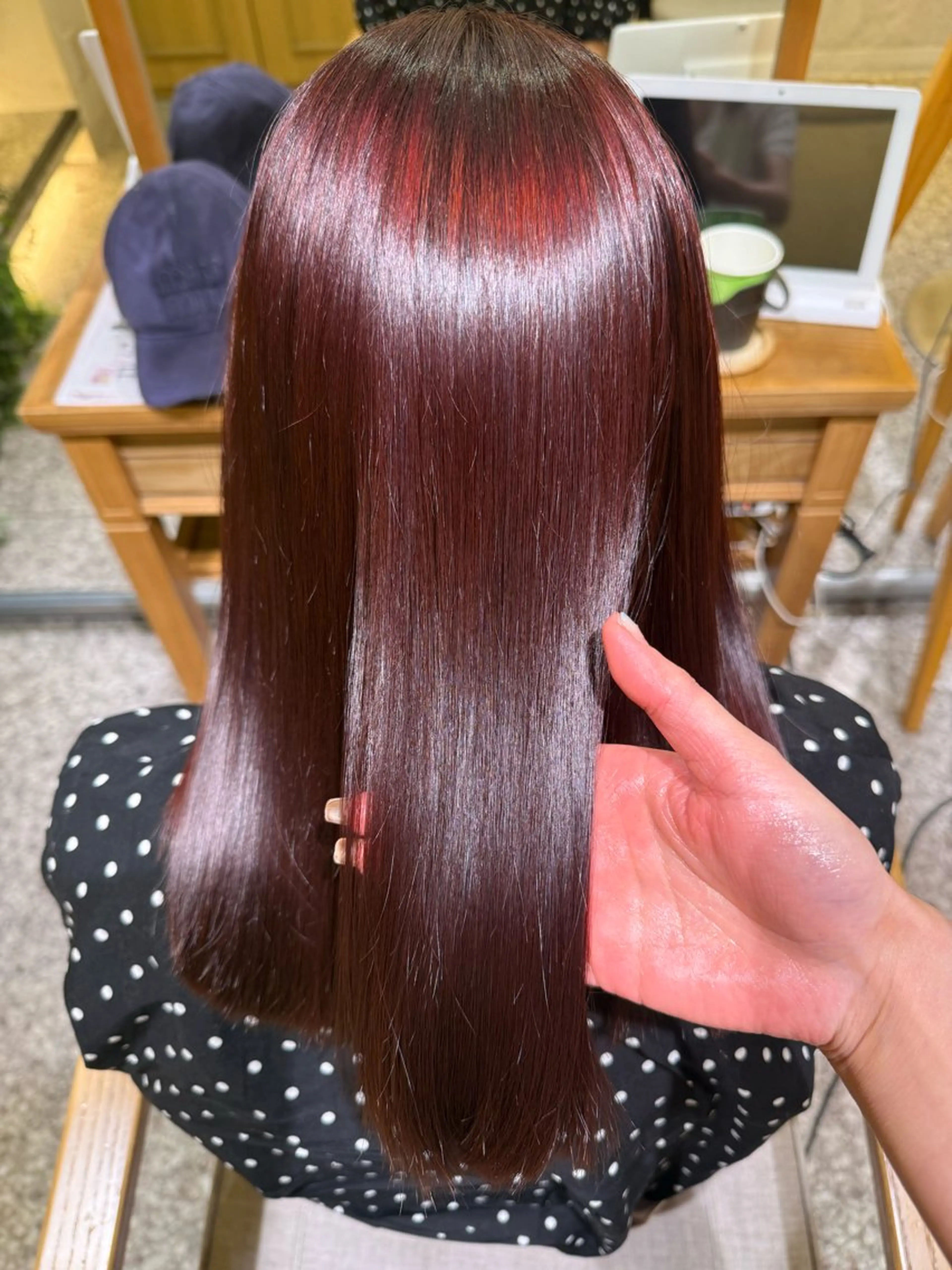 ロング カット ヘアカラー 縮毛矯正 トリートメント 🌷透明感/ボブ/ Ayana🌷のヘアスタイル