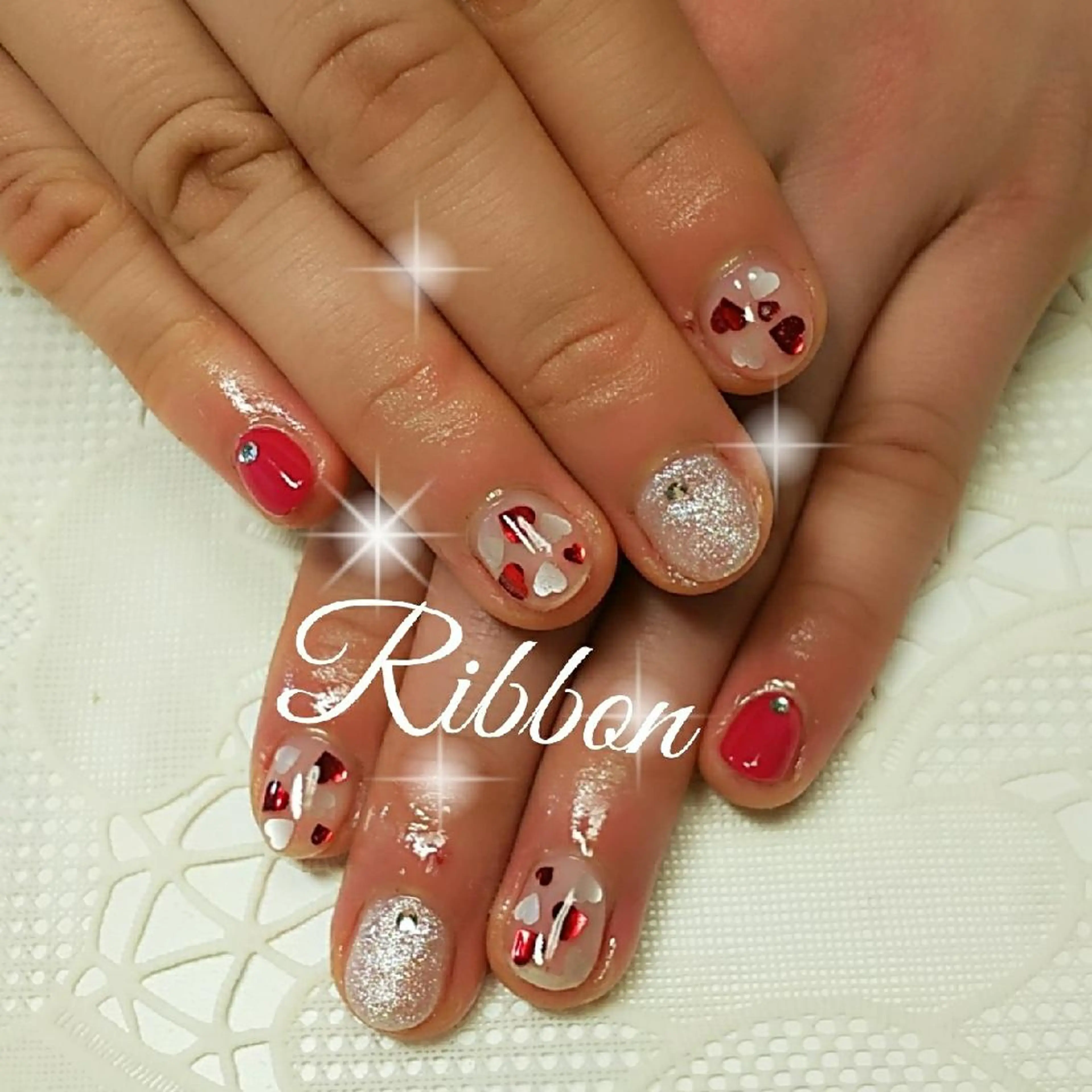 ネイル トップネイリスト Ribbon立川店のネイルデザイン