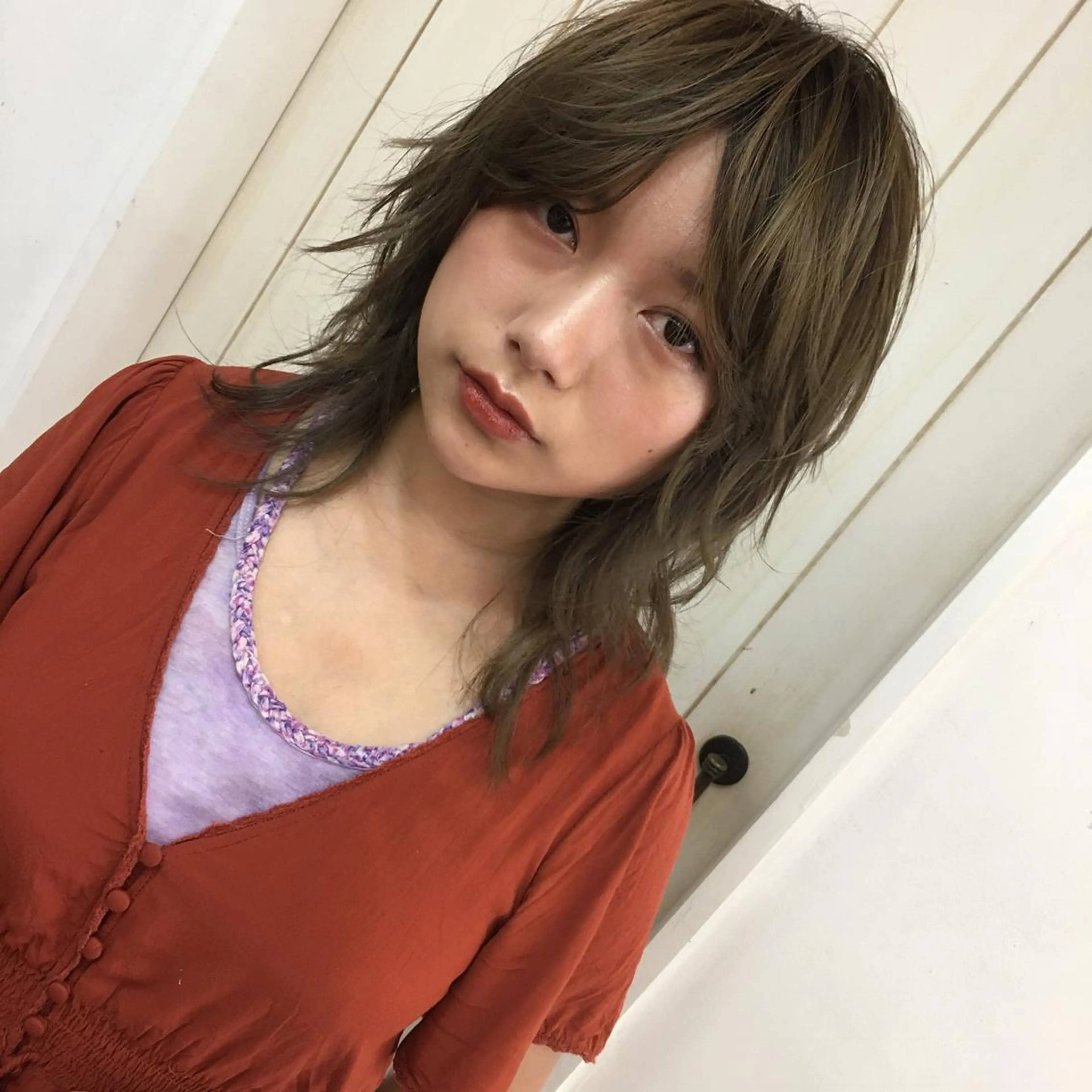 セミロング カラー ARMONY表参道所属・韓国風専門 RYOのヘアスタイル