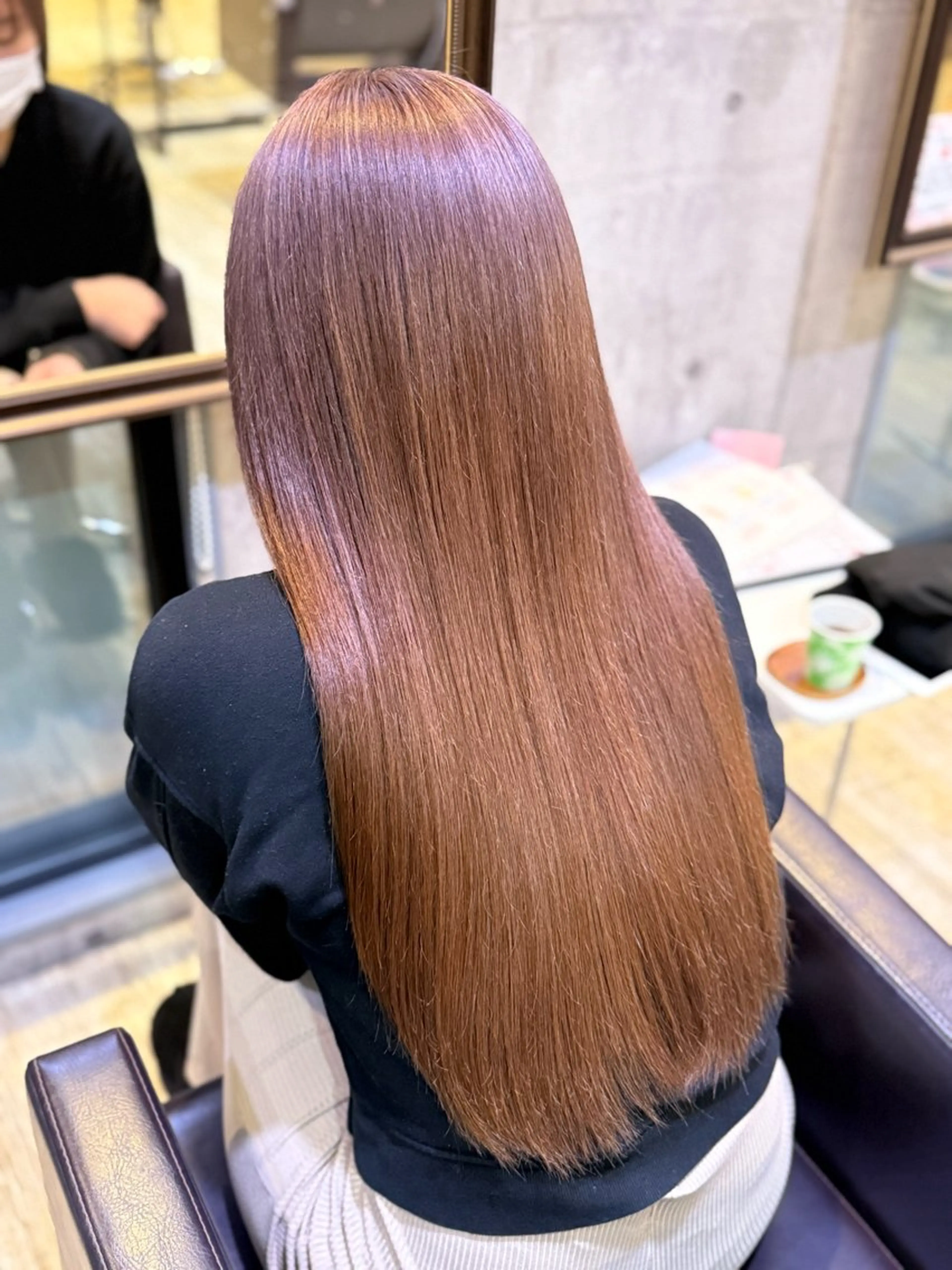 ロング カラー ブリーチ ダブルカラー 梨ア .のヘアスタイル
