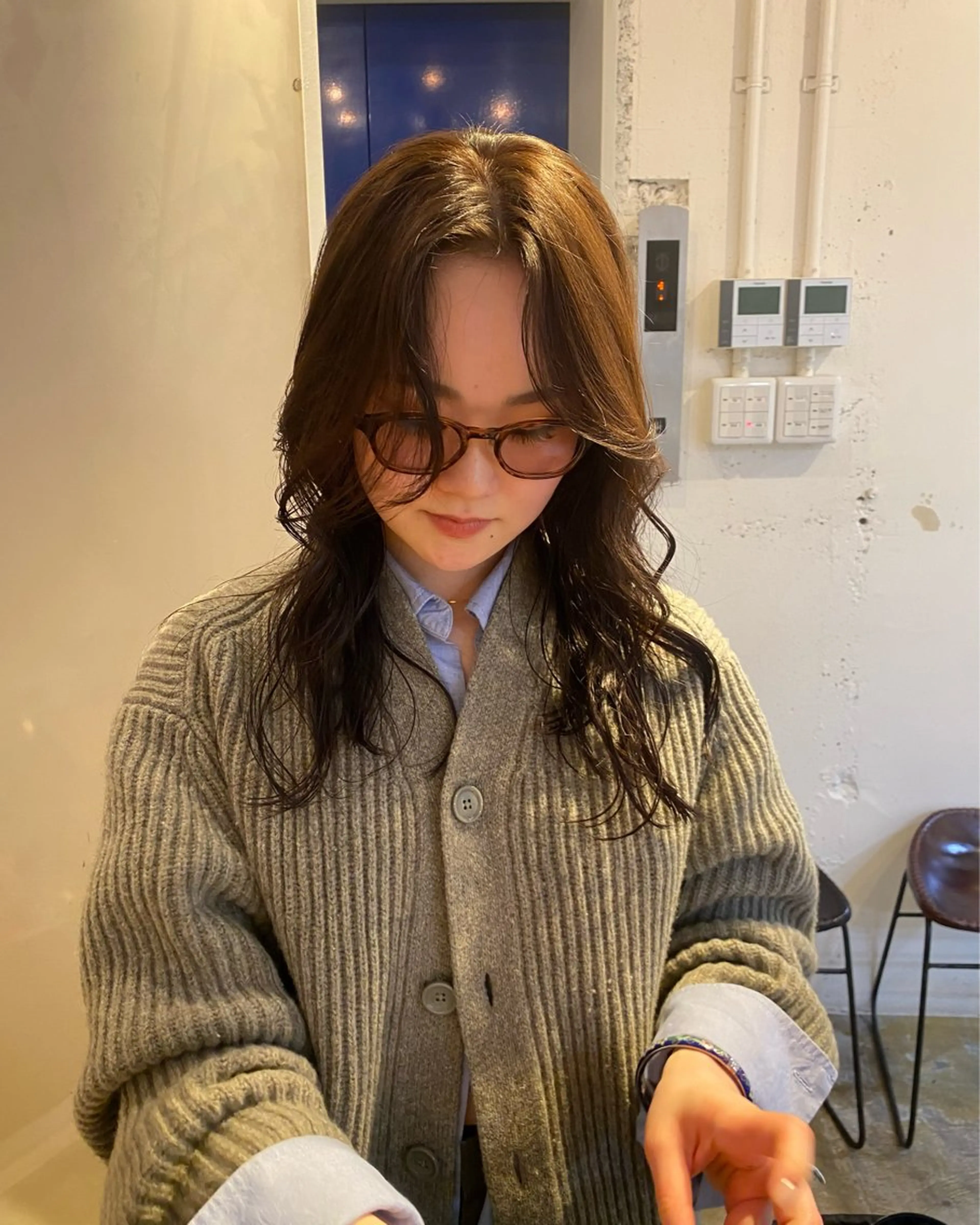 ロング カラー レイヤーボブ/ 艶カラー/サナ🌼のヘアスタイル