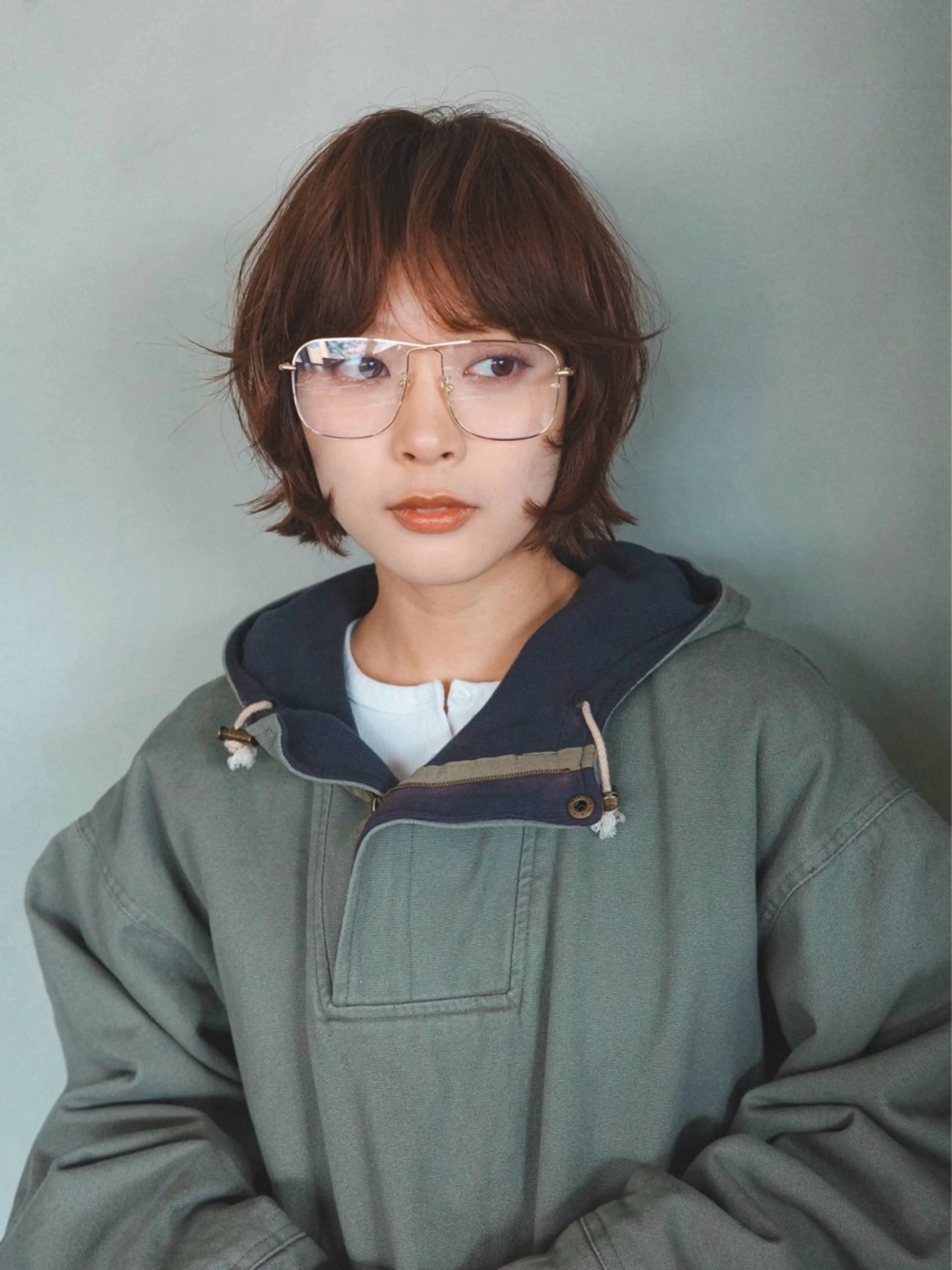 ミディアム ボブ くせ毛 カット ヘアカラー トリートメント 小野 龍樹のヘアスタイル