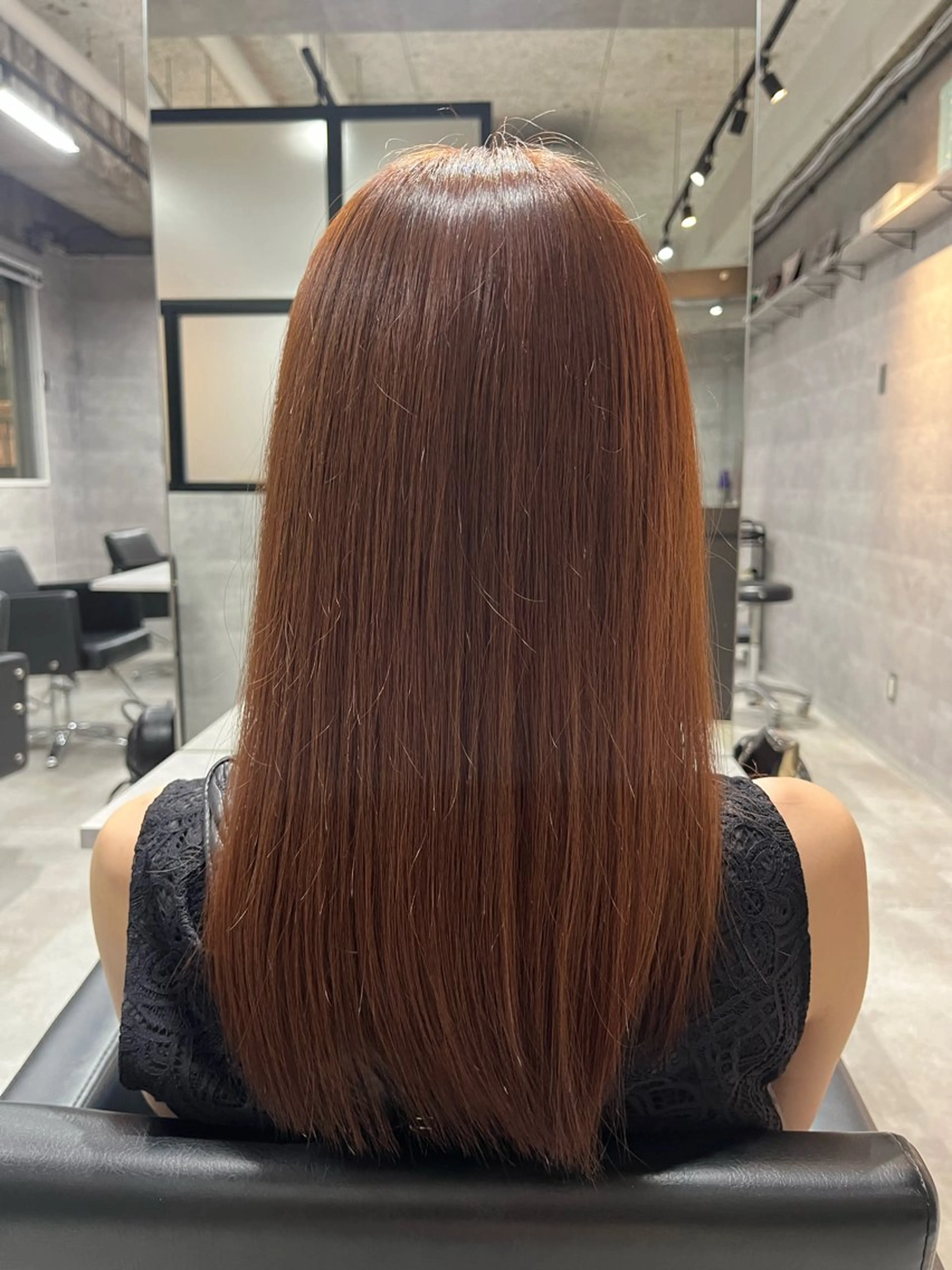 ロング カラー 川浪 ほほみのヘアスタイル