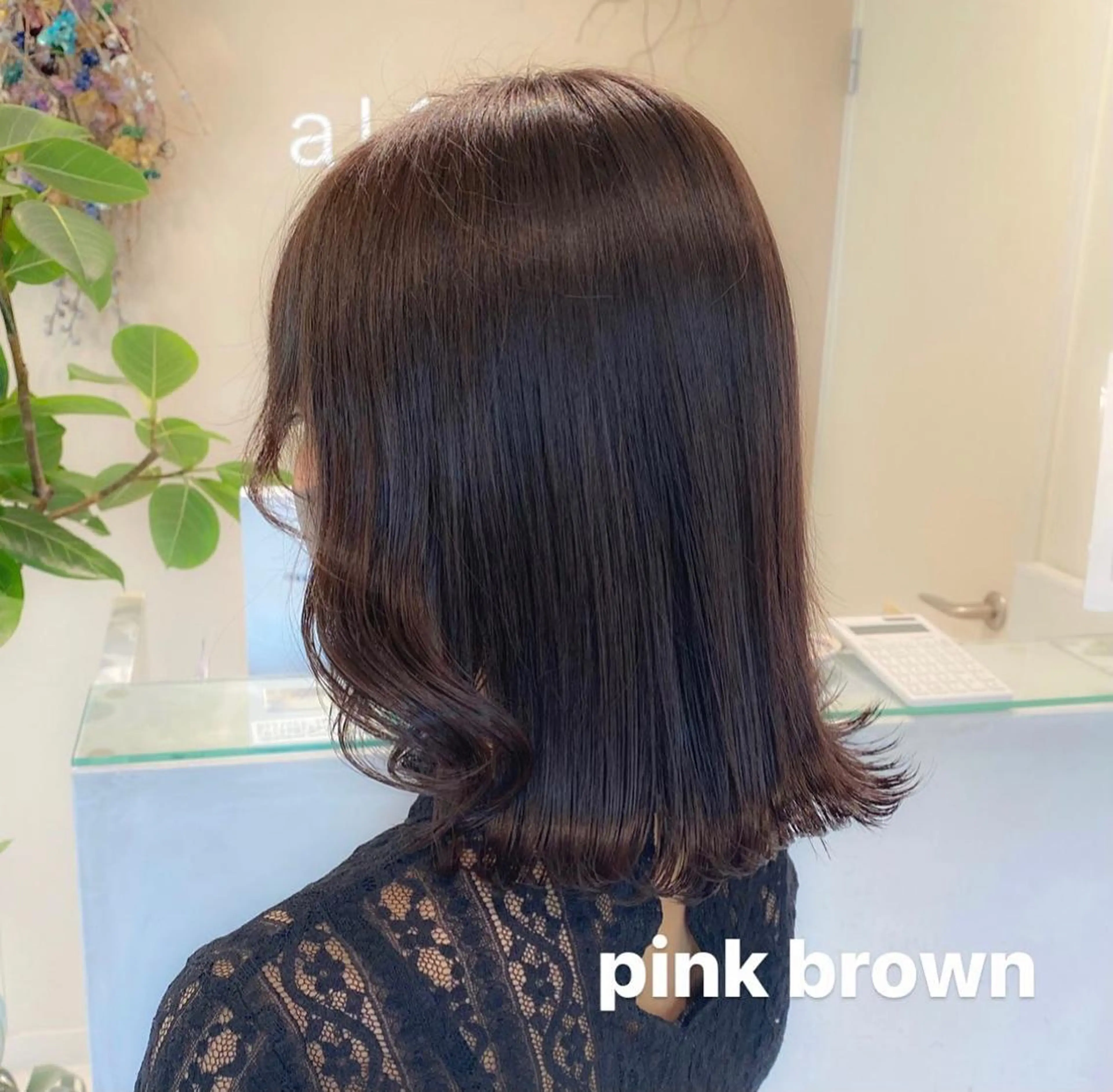 ミディアム カラー ブリーチ ブラウンカラー ブリーチなしカラー ピンクカラー ピンクブラウン ブリーチなしWカラー 🎀韓国ヘア/amiのヘアスタイル