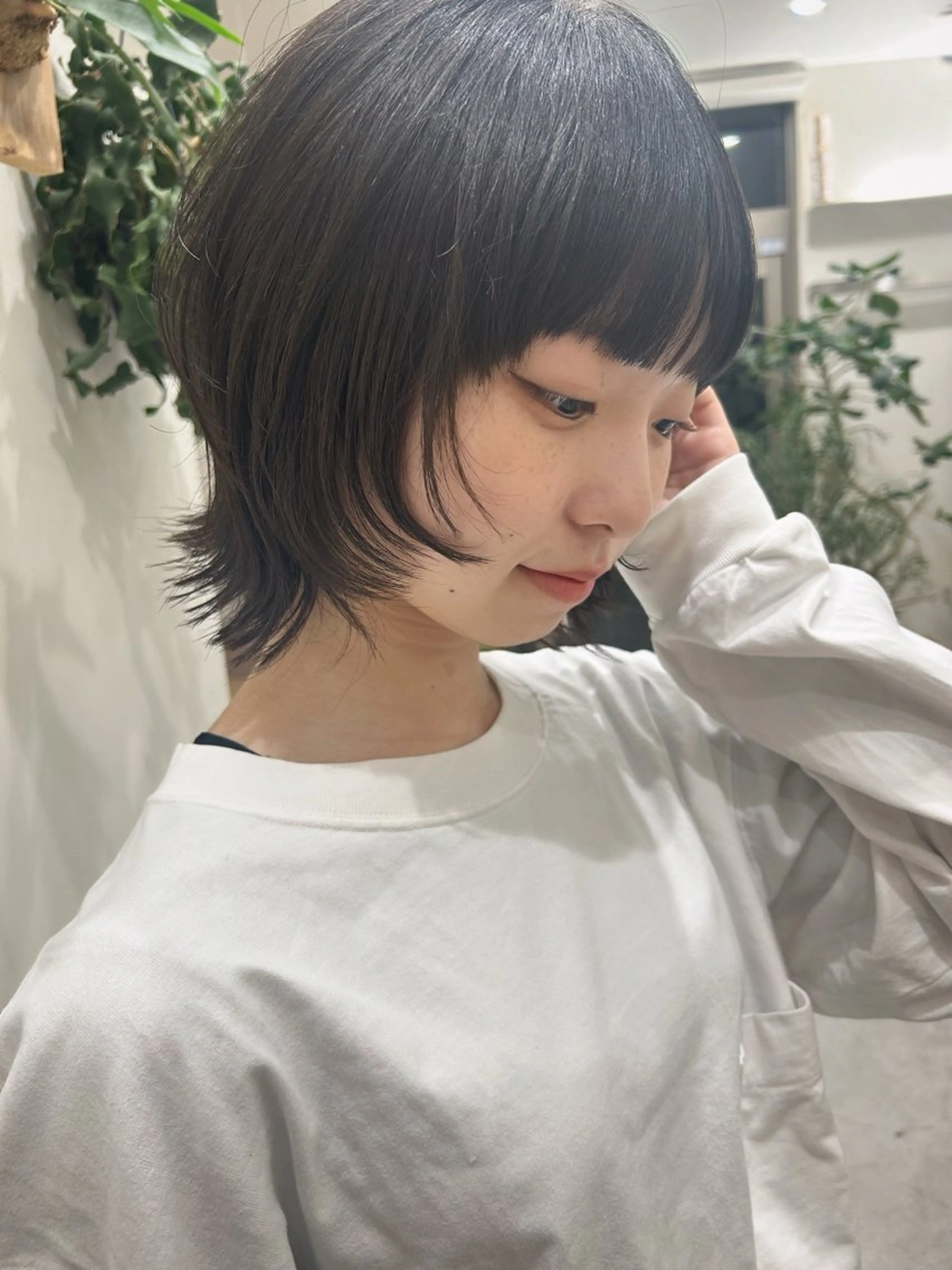 ミディアム 💛🤍U too e’s 鎌倉🧸のヘアスタイル