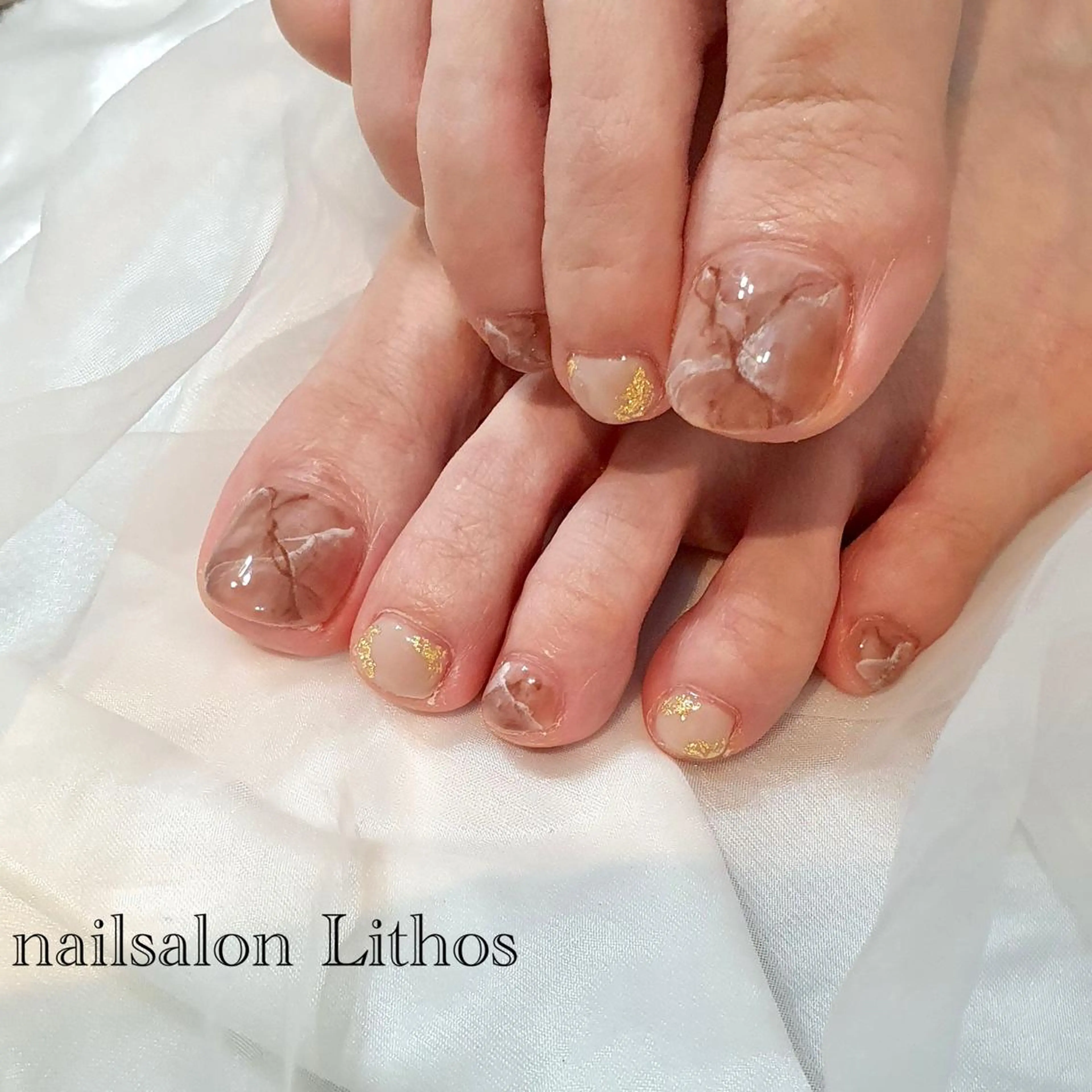 ネイル フットネイル nailsalon Lithos所属・nailsalon Recontreのネイルデザイン