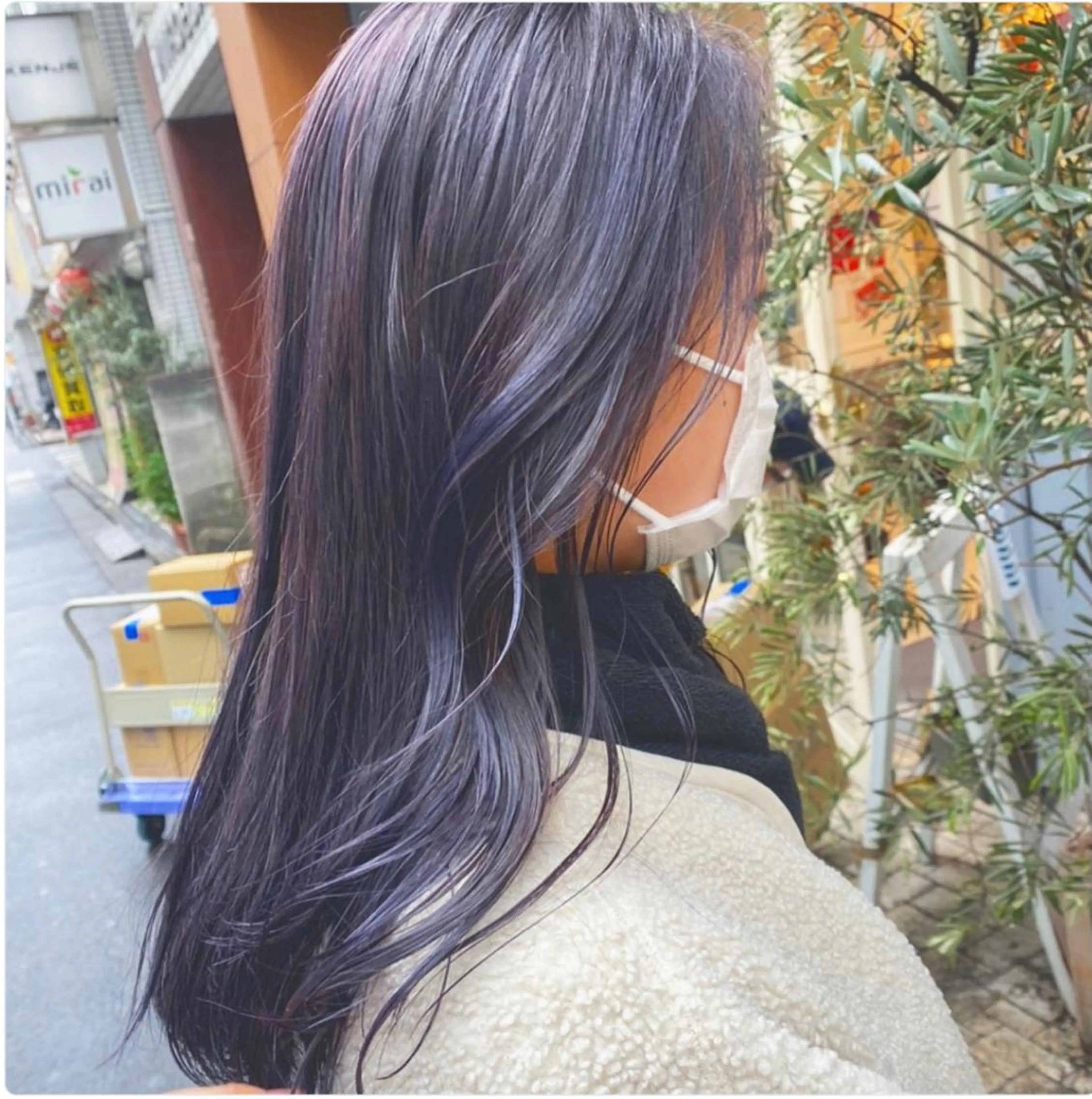 セミロング カラー ヘアアレンジ ヘアカラー ハイトーンピンク🍑 ブリーチ🍑RINAのヘアスタイル