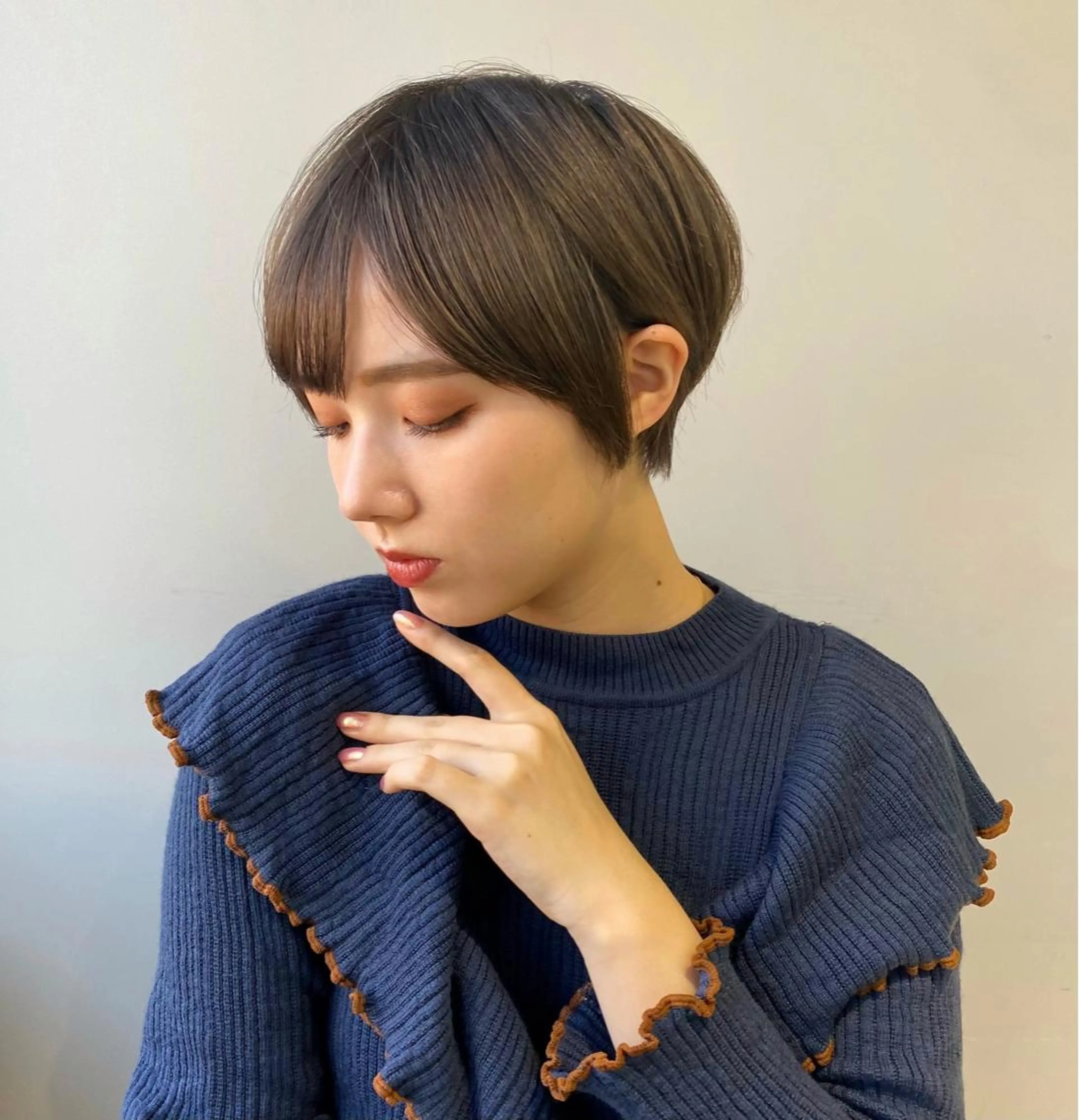 ショート ヘアカラー トリートメント 骨格診断で絶対可愛い ✨丸みショート✨凌弥のヘアスタイル