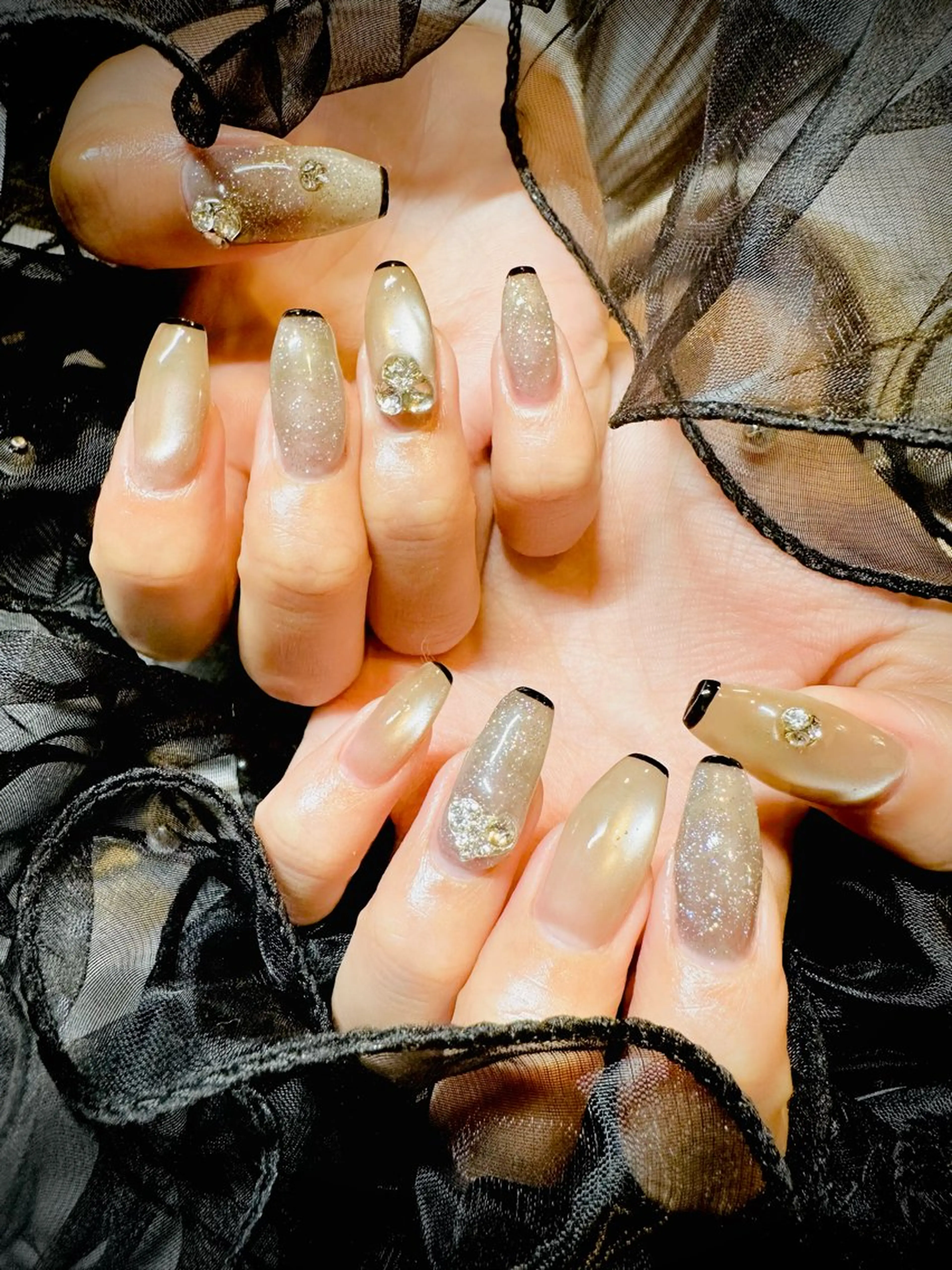 ネイル ロングネイル ハンドネイル ネイルサロンエレノア所属・田端 笑理菜のネイルデザイン